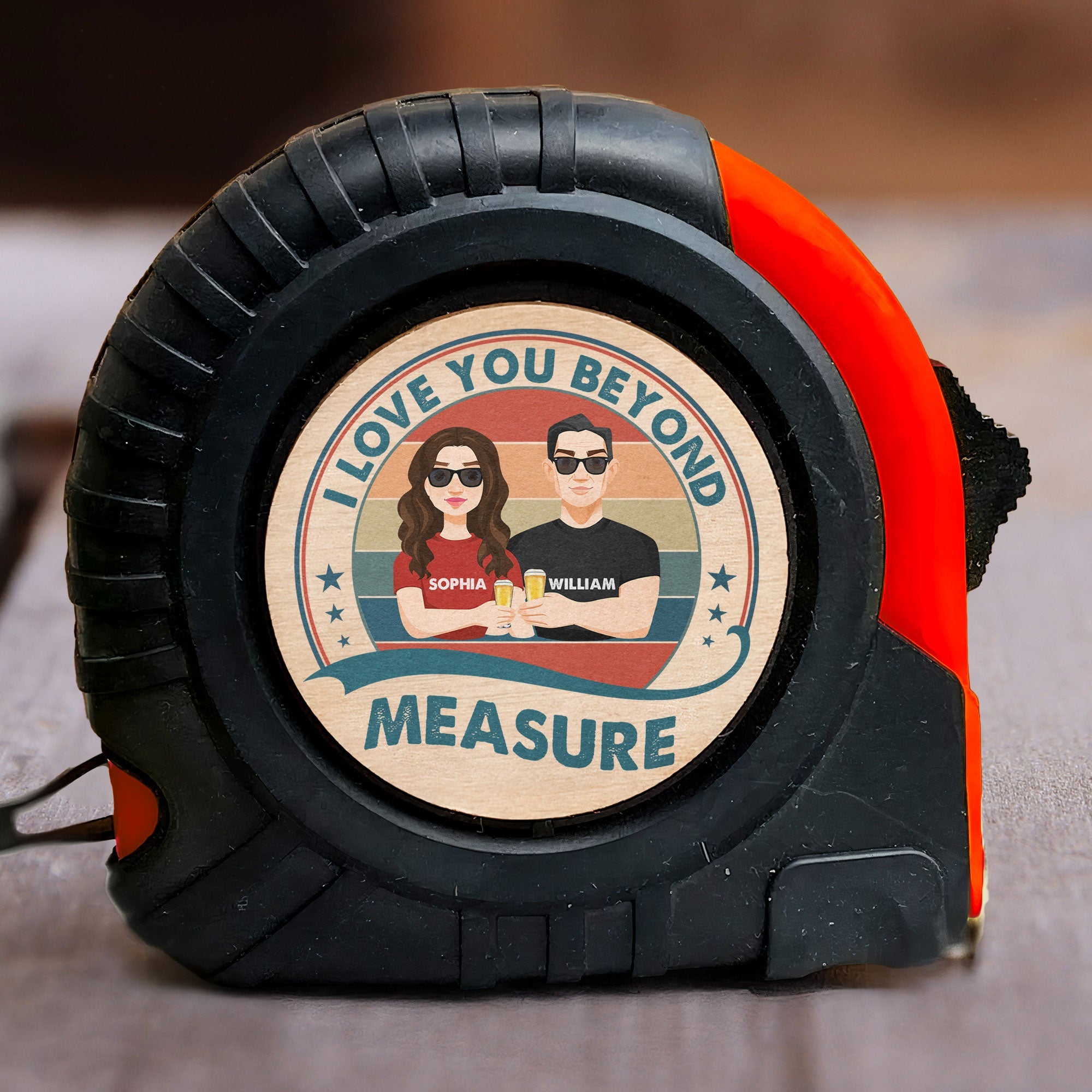 I Love You Beyond Measure - Personalized Tape Measure