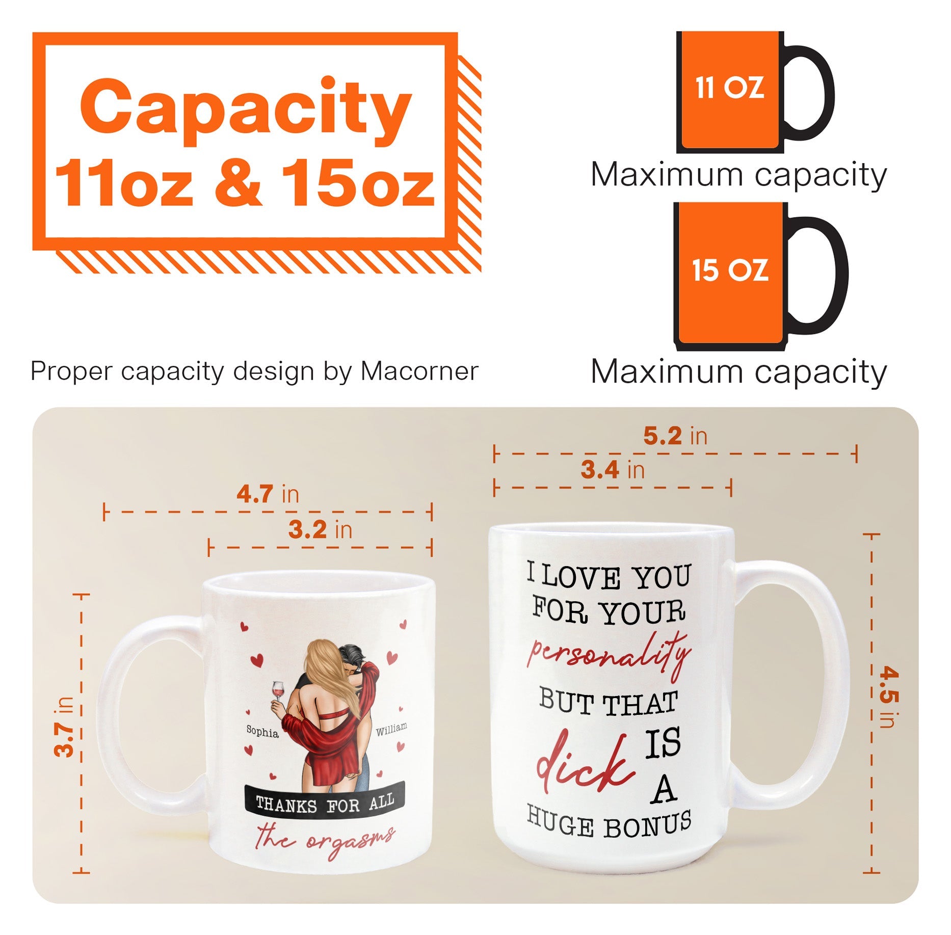 I Love You For Your Personality Anniversary Gift - Personalized Mug