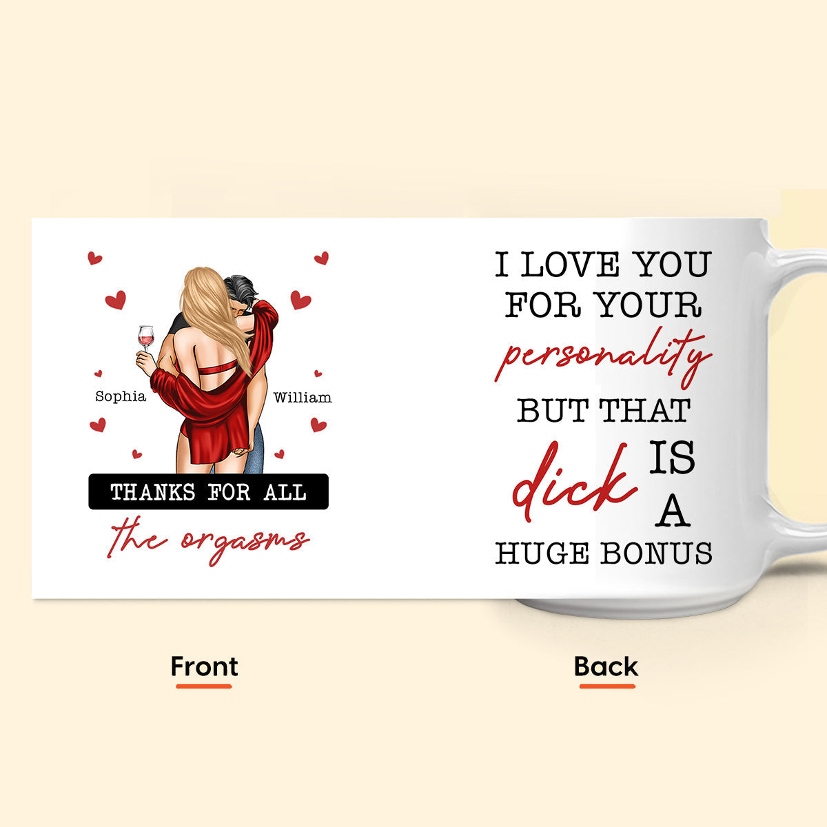 I Love You For Your Personality Anniversary Gift - Personalized Mug