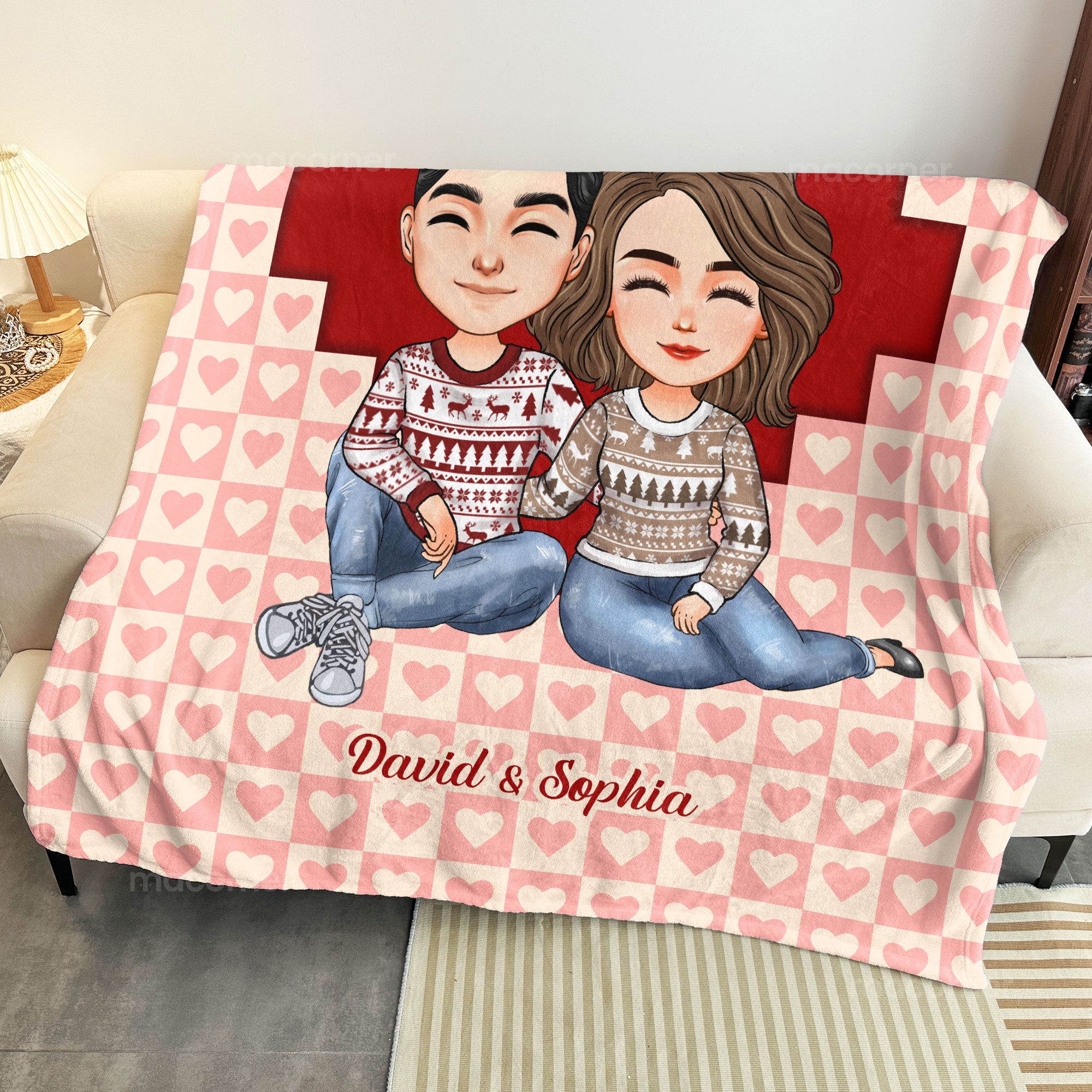 I Love You More - Personalized Blanket