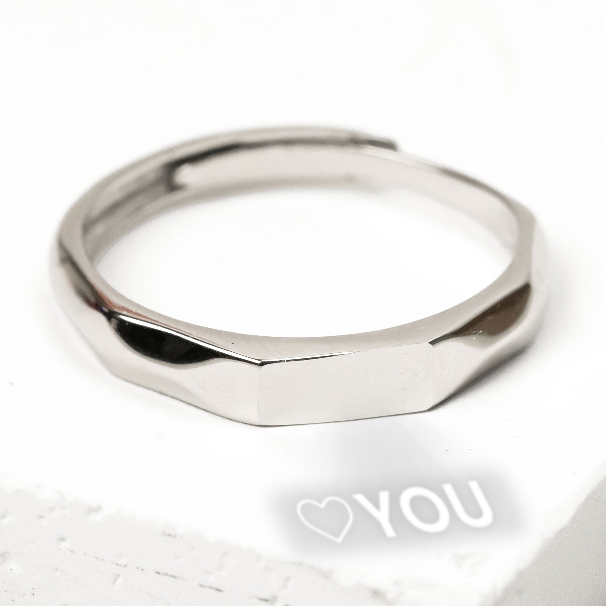 I Love You - Luminous Affection Couple Ring