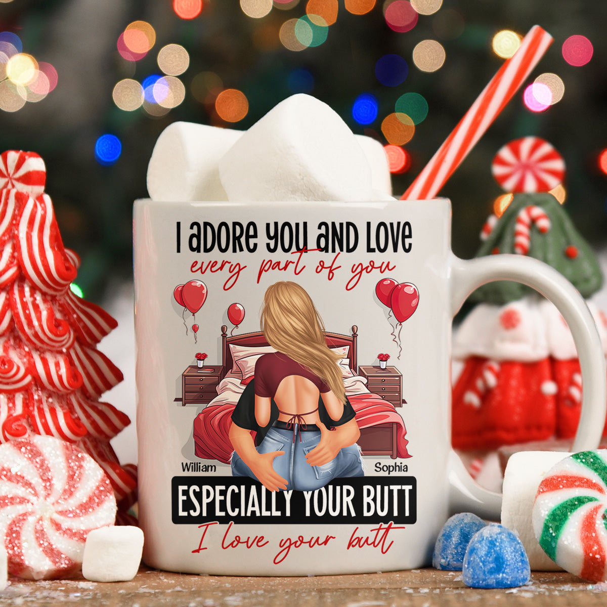 I Love Your Butt - Personalized Mug