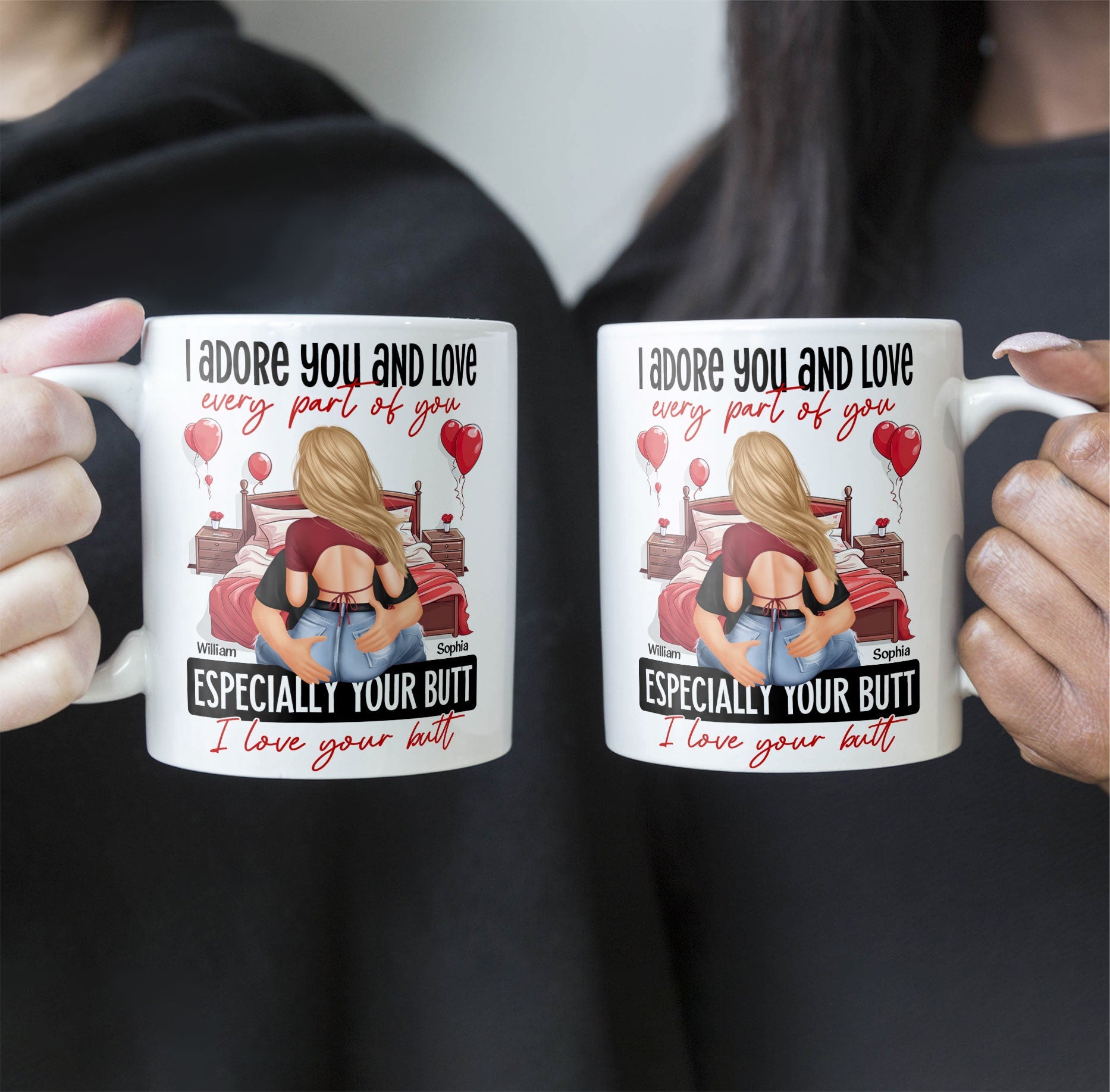 I Love Your Butt - Personalized Mug