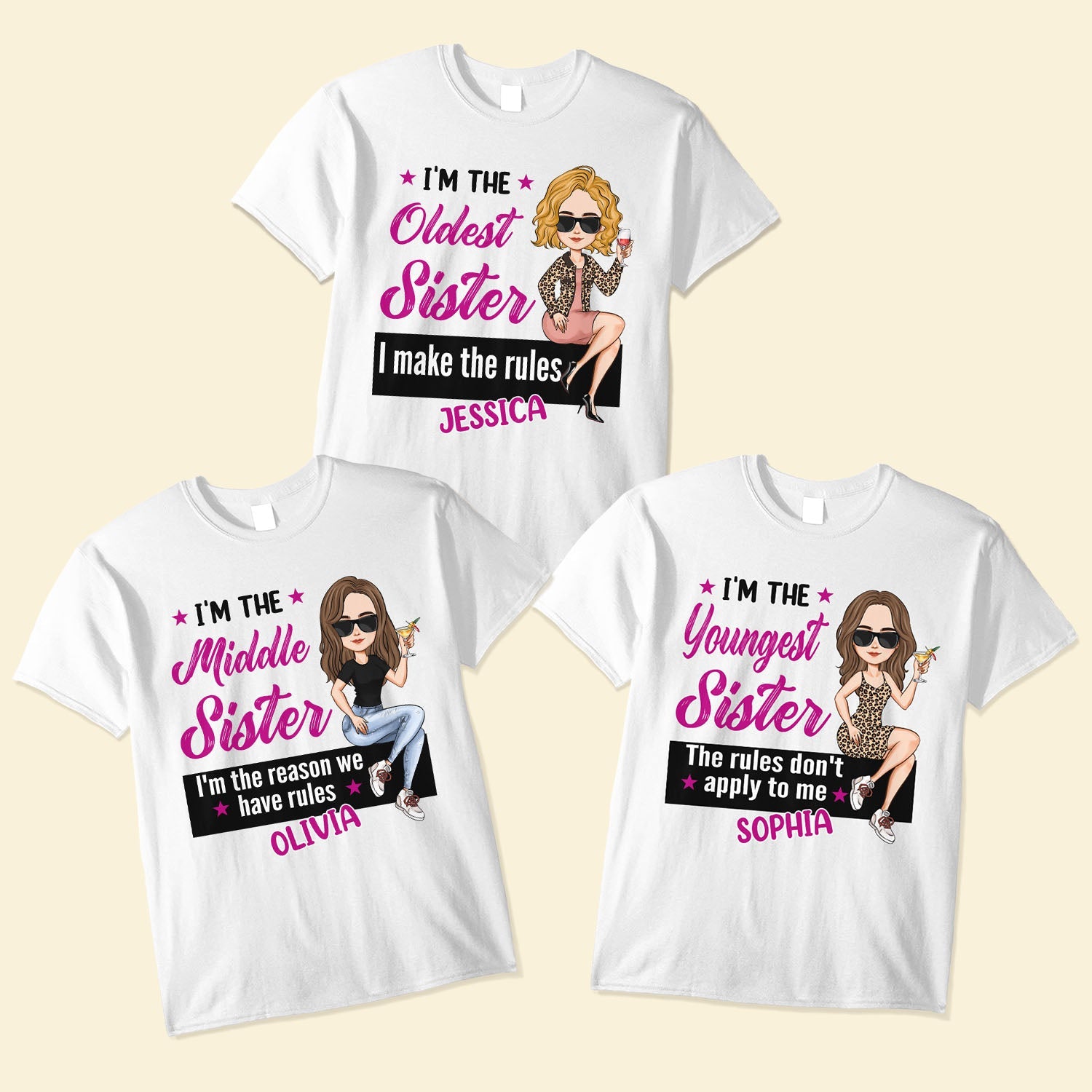 I Make The Rules - Personalized Matching Shirts