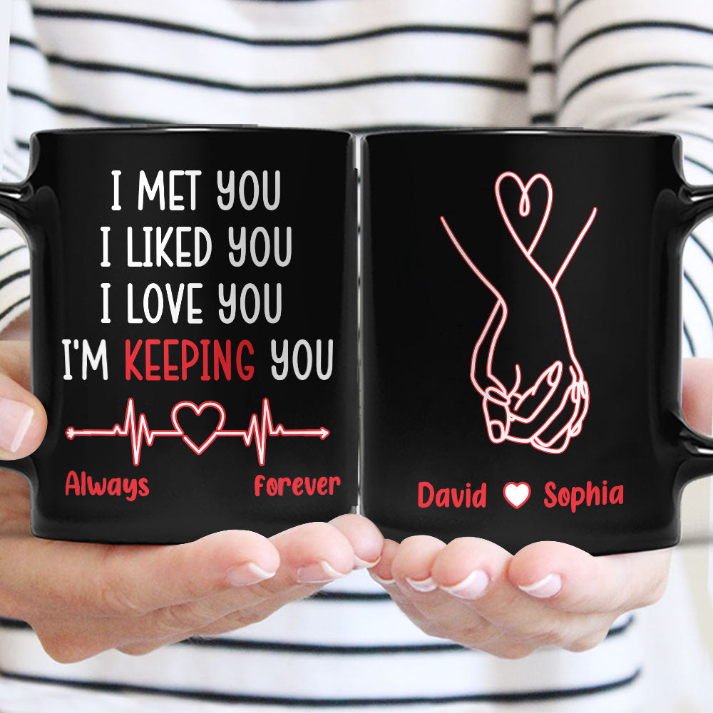 I Met You, I Liked You, I Love You - Personalized Mug