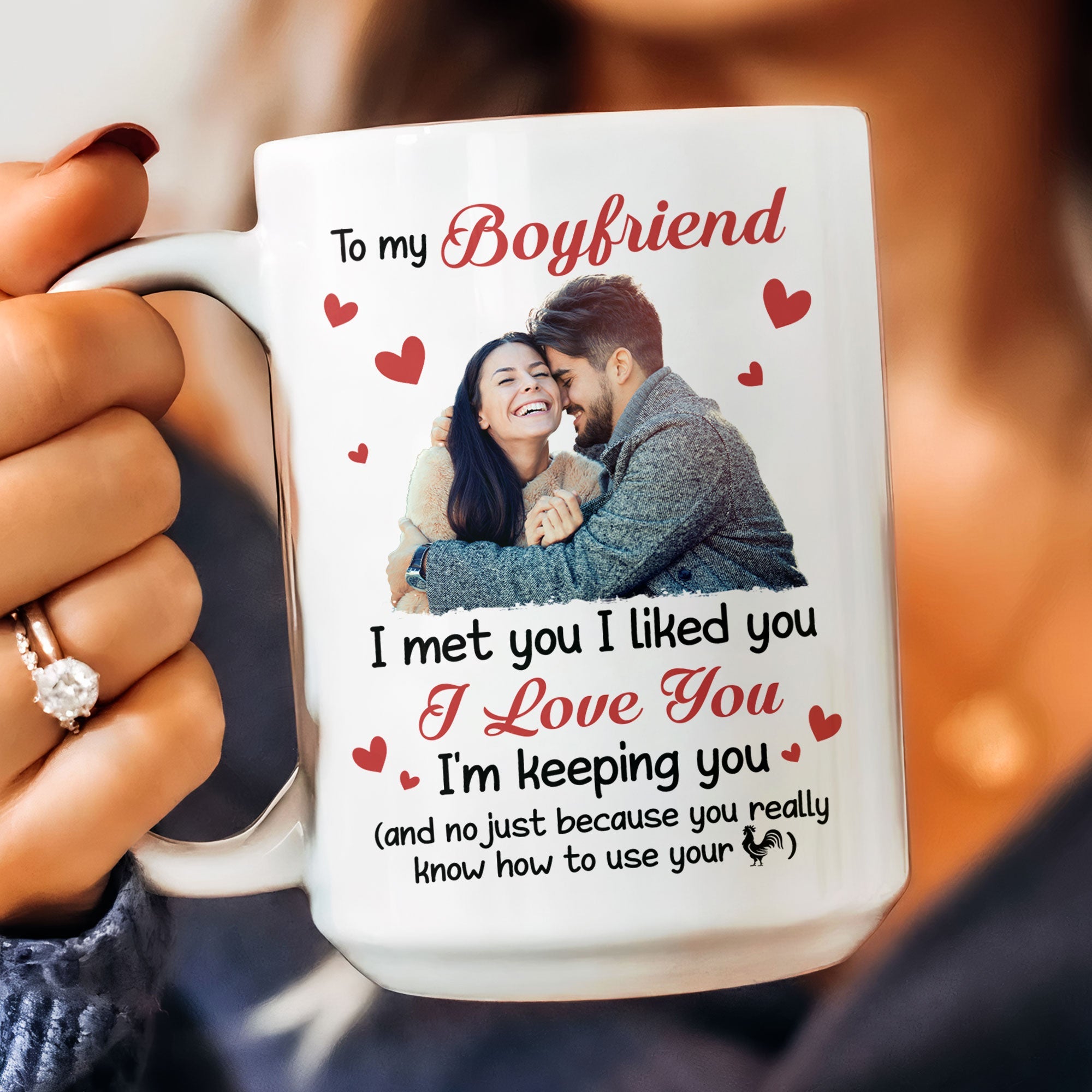 I Met You, I Liked You, I Love You - Personalized Photo Mug