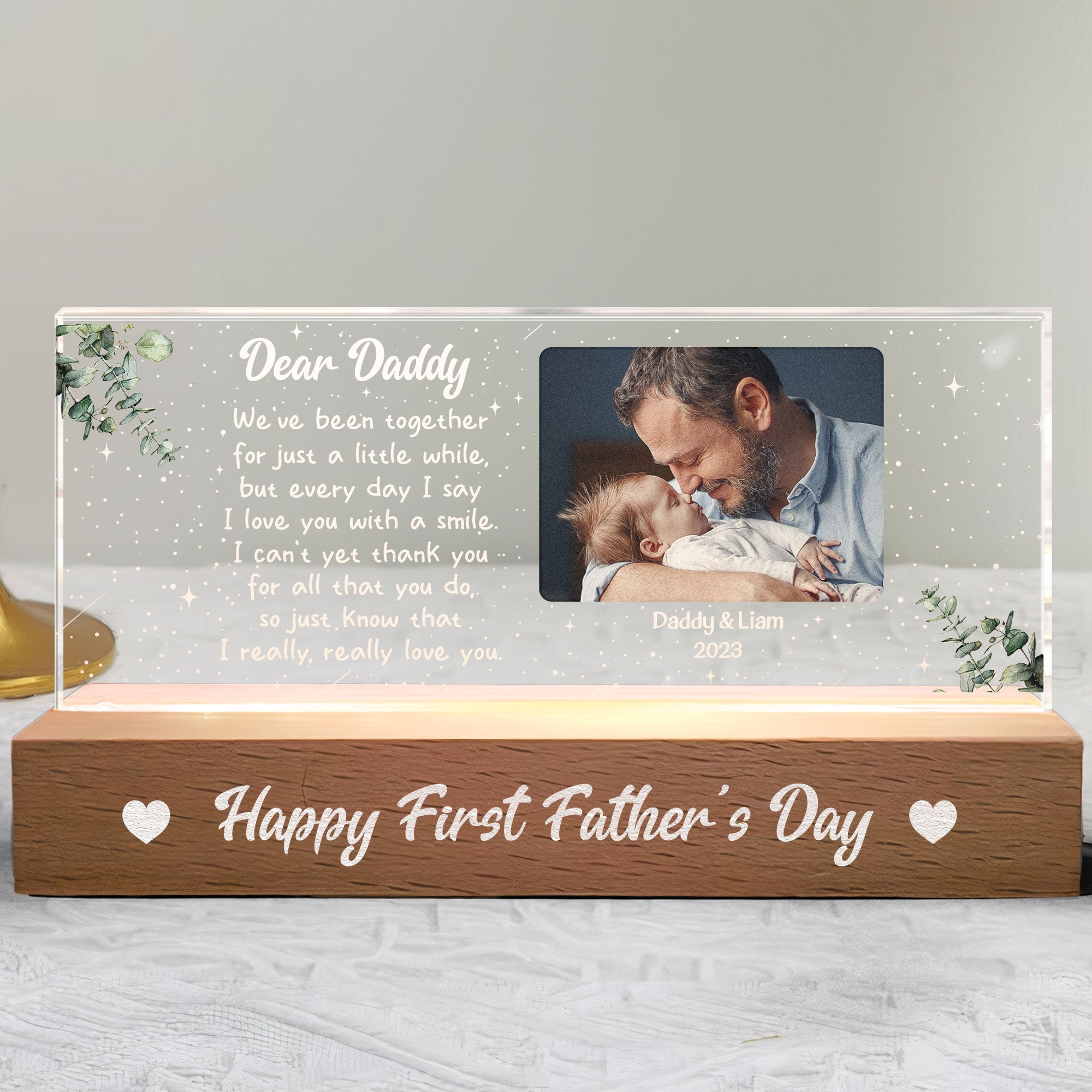 I Really, Really Love You From New Born Daughter, Son - Personalized Photo LED Night Light