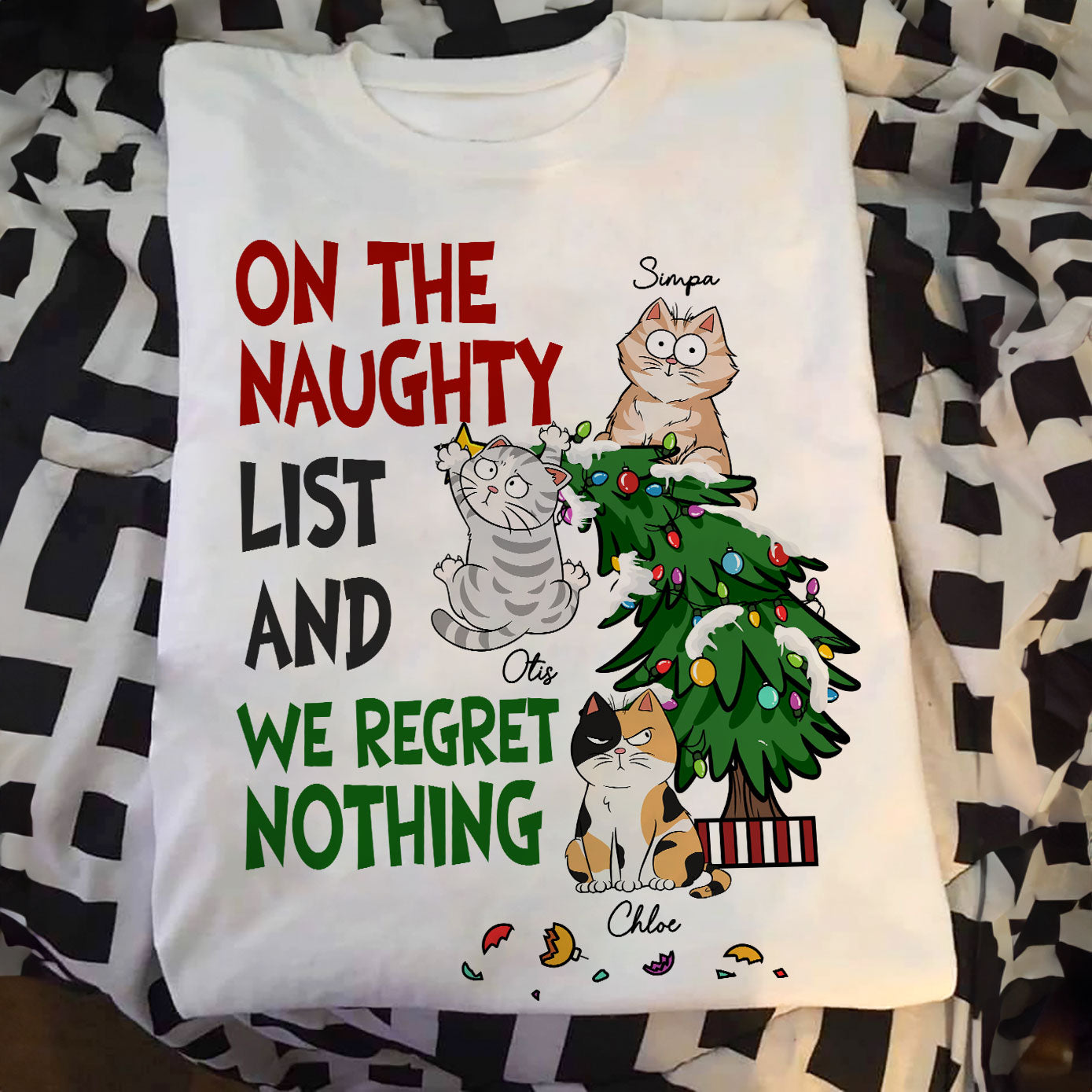 I Regret Nothing On The Naughty List - Personalized Shirt