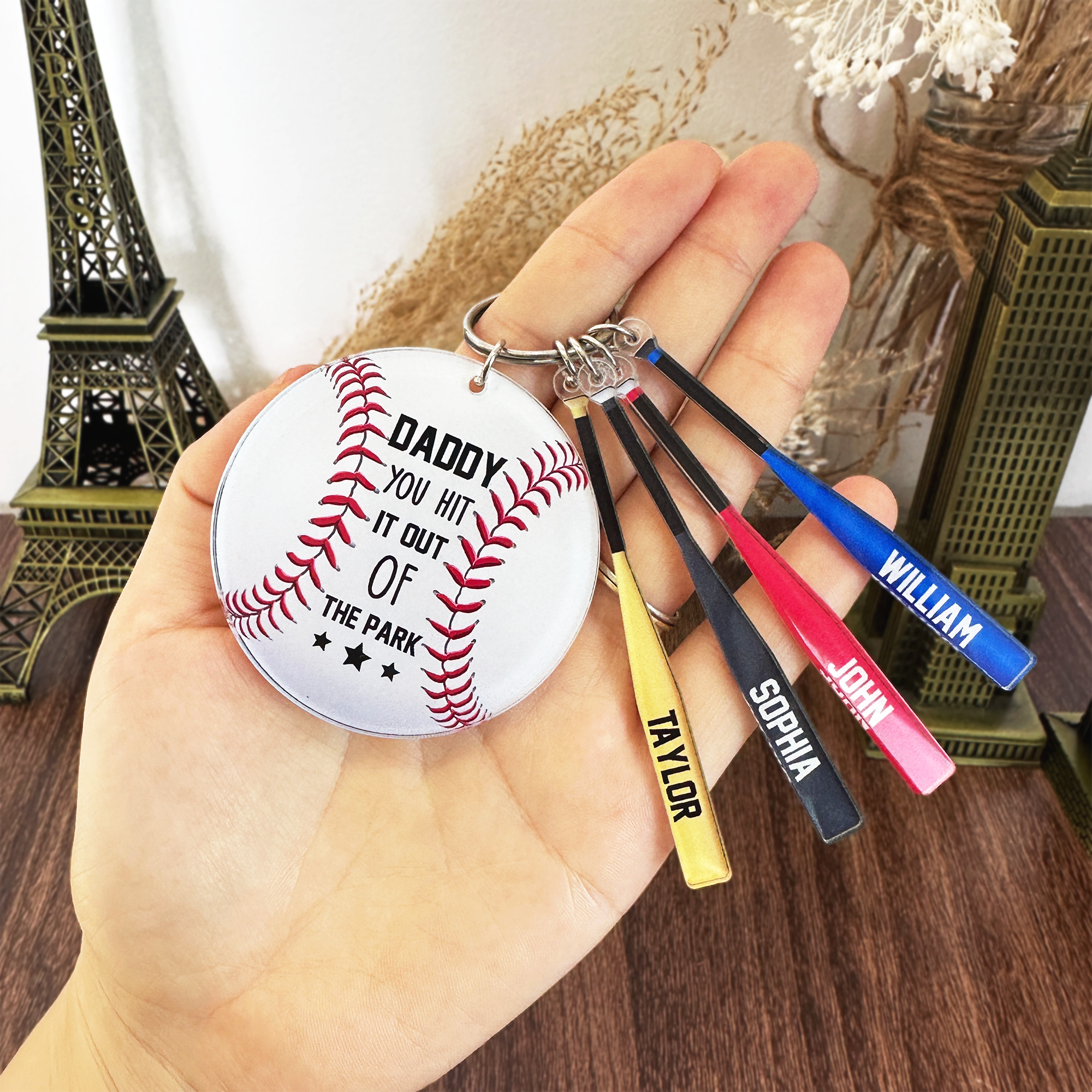 I Scored A Home Run - Personalized Keychain