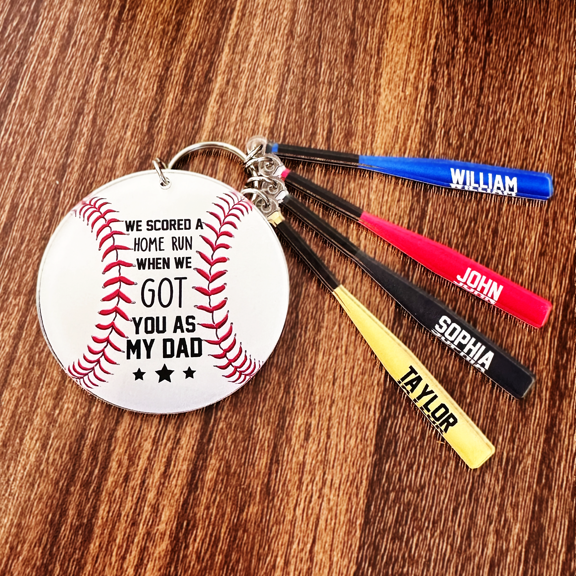 I Scored A Home Run - Personalized Keychain