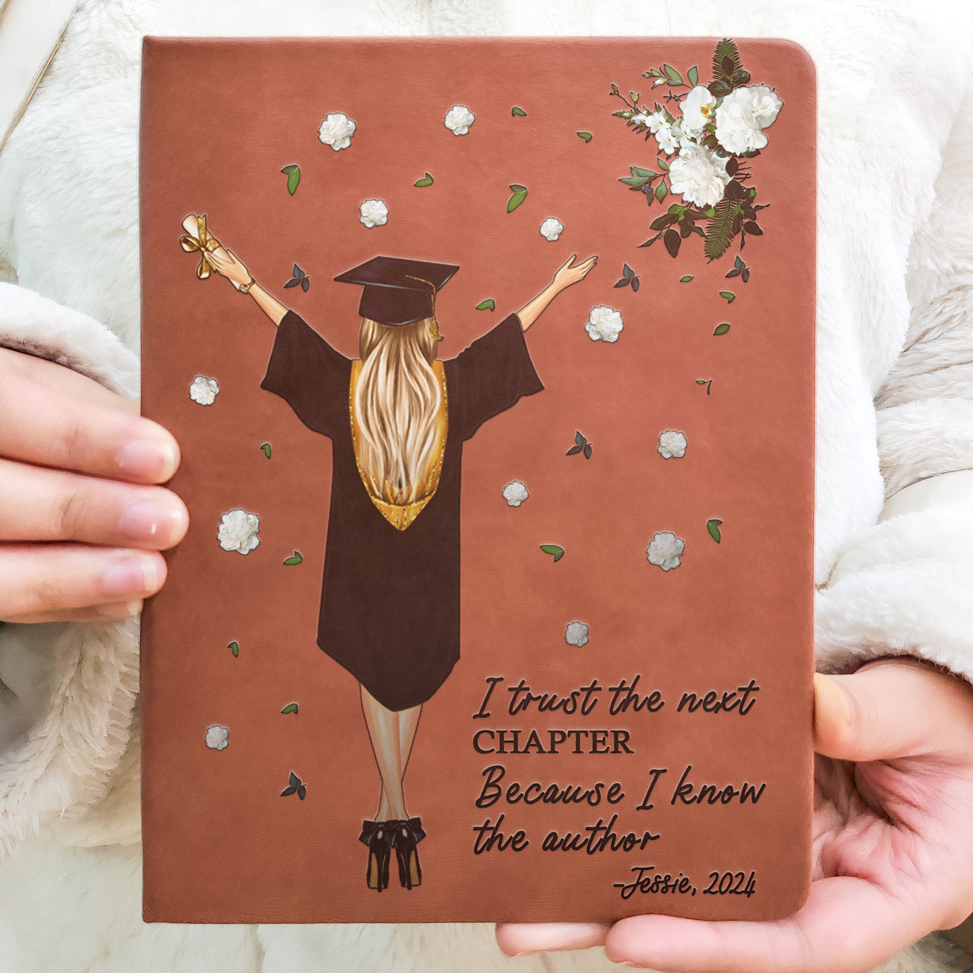 I Trust The Next Chapter - Personalized Leather Journal