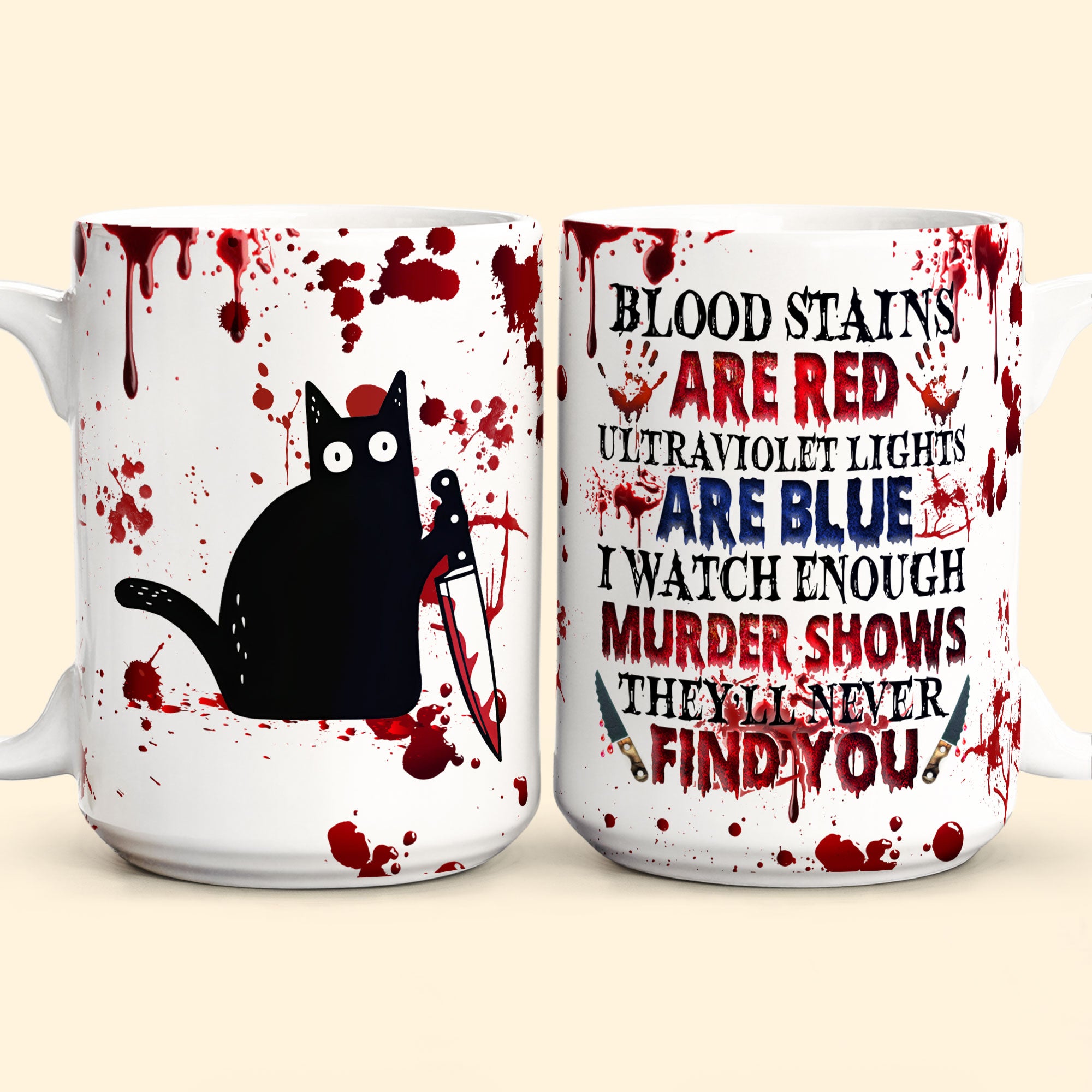 I Watch Enough Murder Shows Animal Version - Personalized Mug