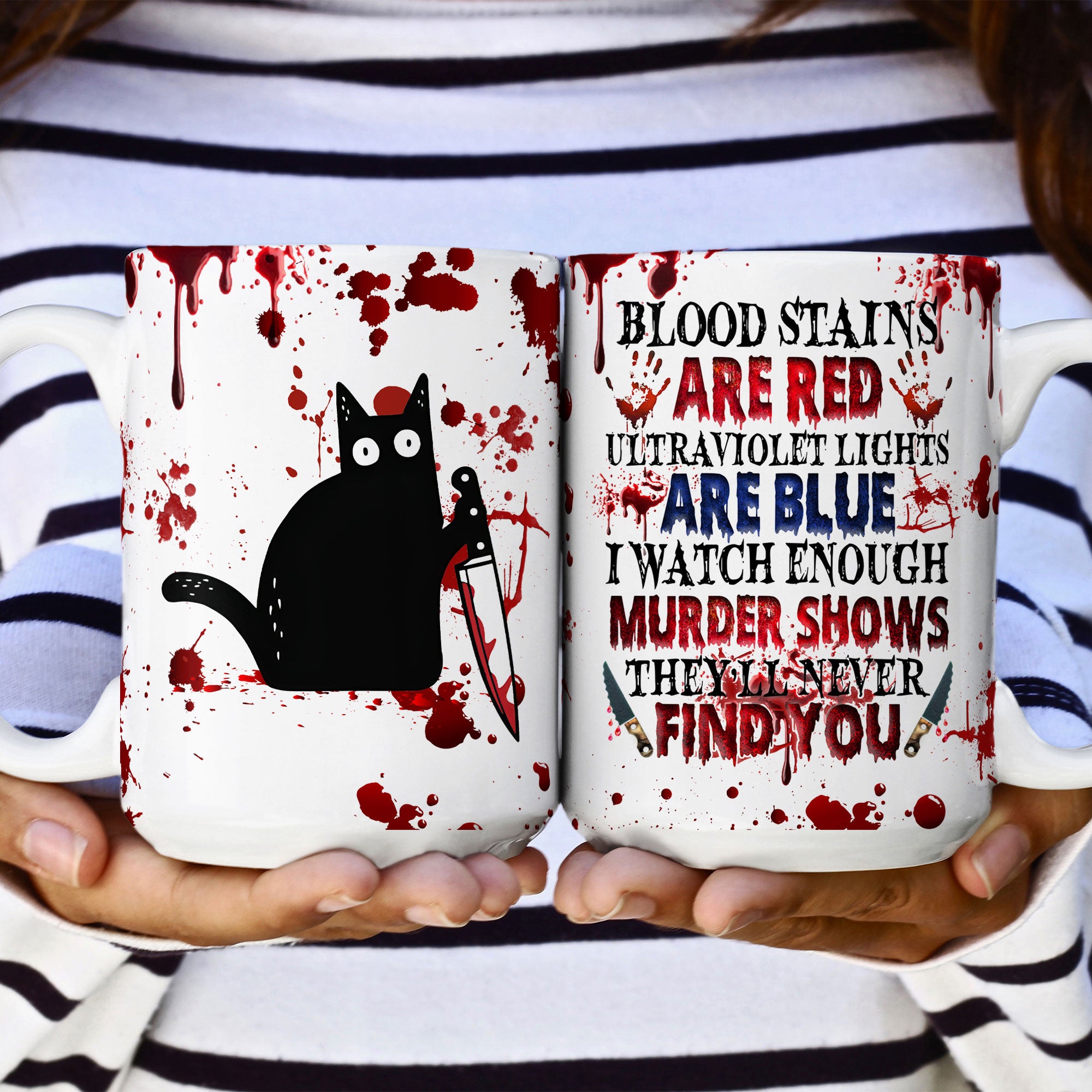 I Watch Enough Murder Shows Animal Version - Personalized Mug