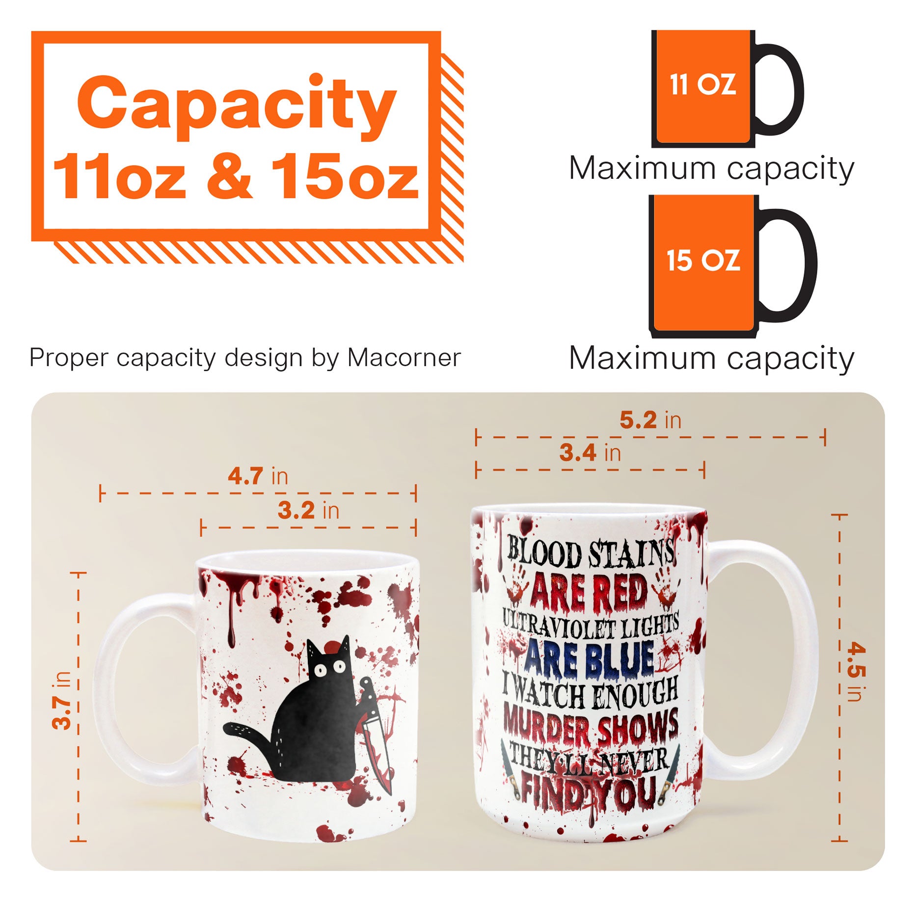 I Watch Enough Murder Shows Animal Version - Personalized Mug