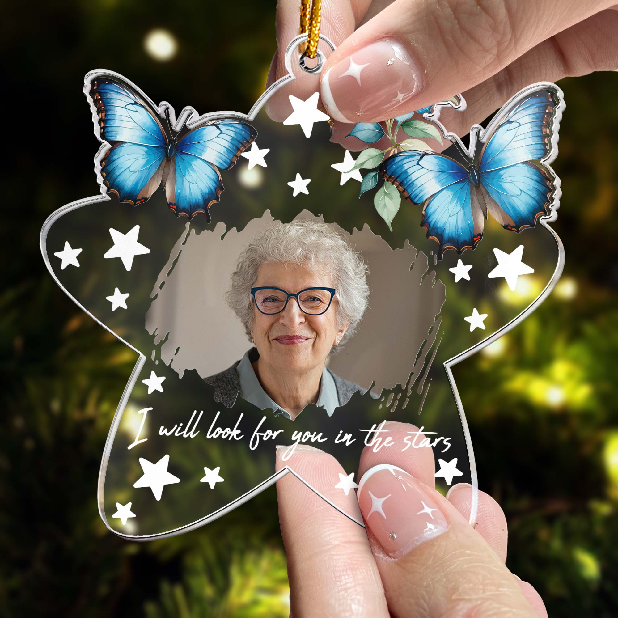 I Will Look For You In The Stars - Personalized Acrylic Photo Ornament