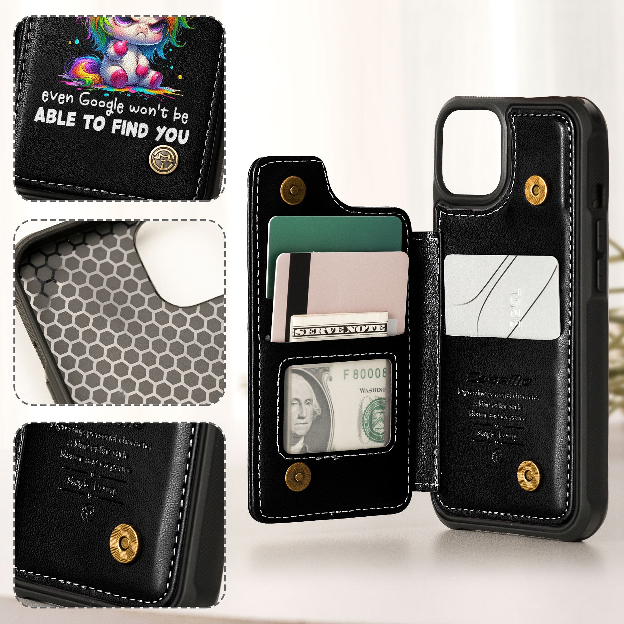 I Will Slap You So Hard - Personalized Leather Flip Wallet Phone Case