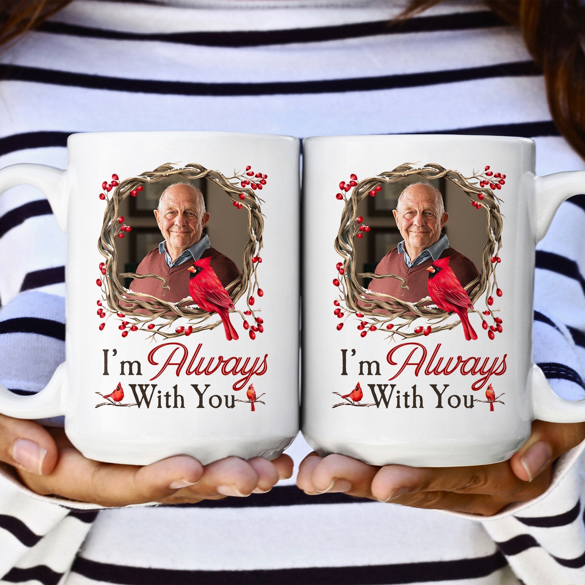  I Am Always With You Memorial Gift - Personalized Photo Mug