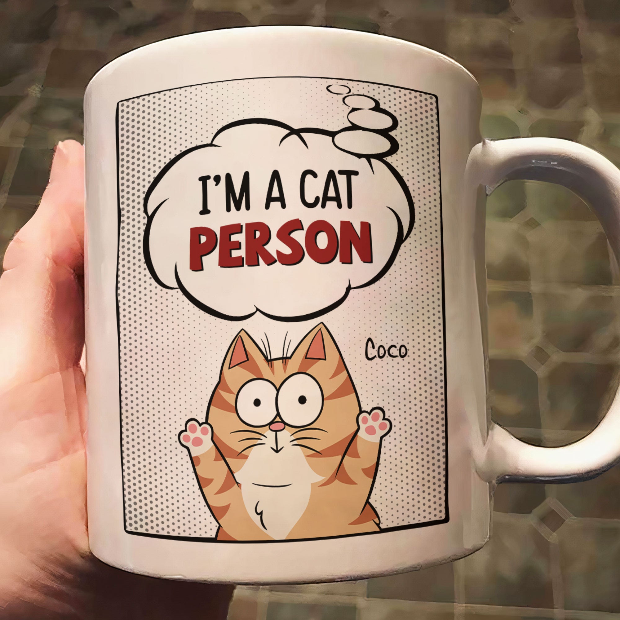 I'm A Cat Person - Cartoon Version - Personalized Mug