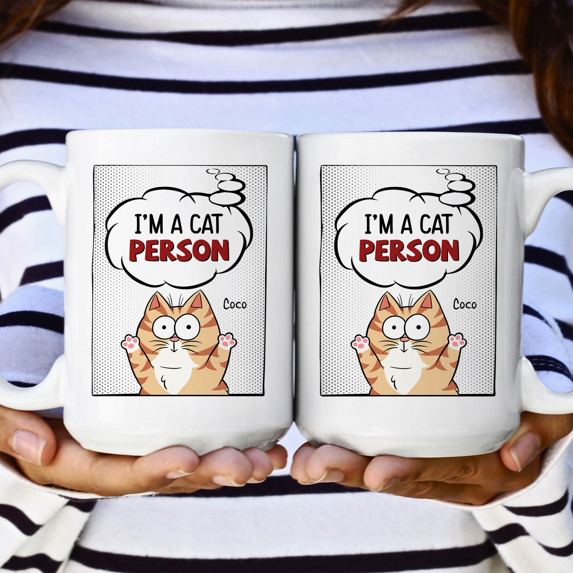 I'm A Cat Person - Cartoon Version - Personalized Mug