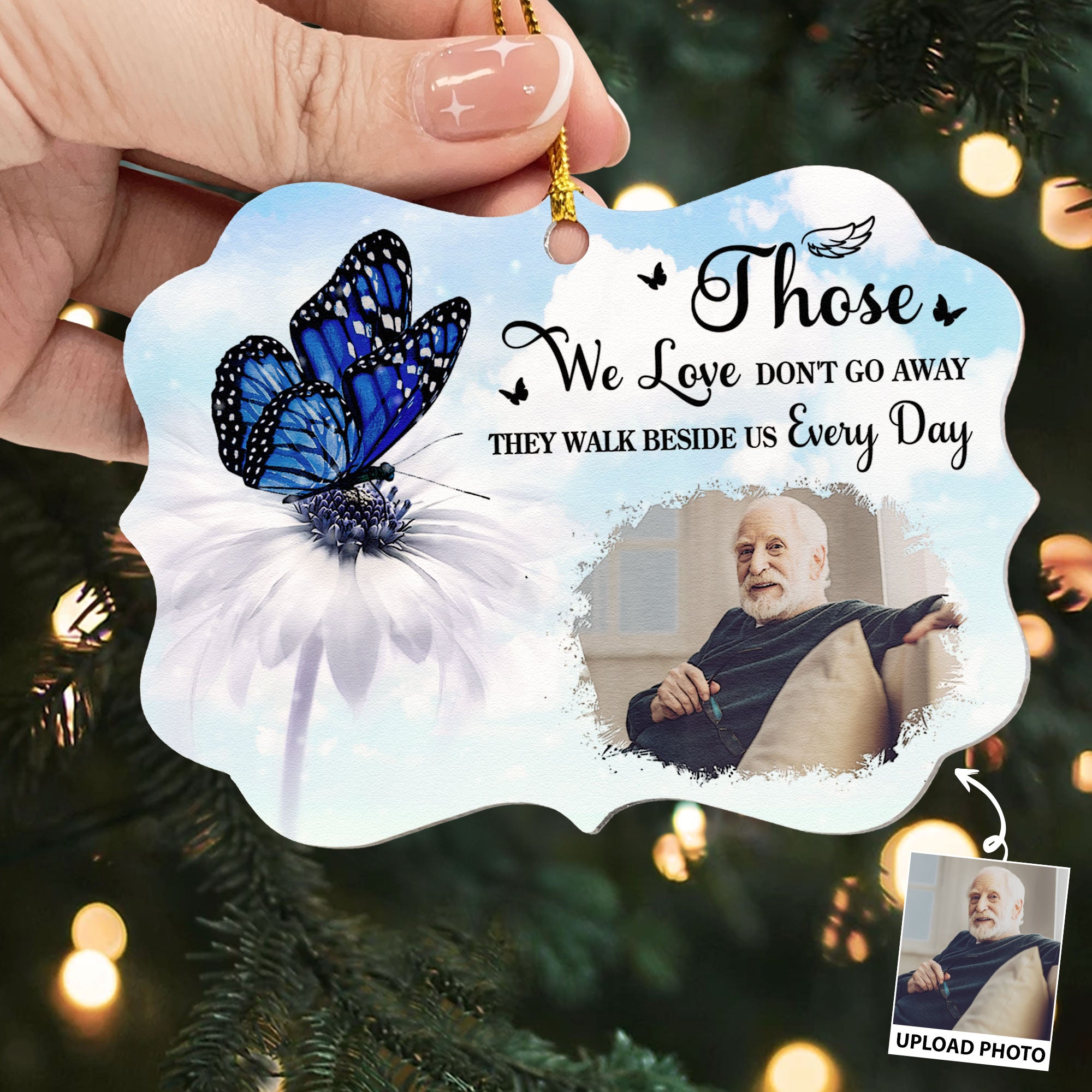 I'm Always With You - Butterfly Version - Personalized Aluminum Photo Ornament