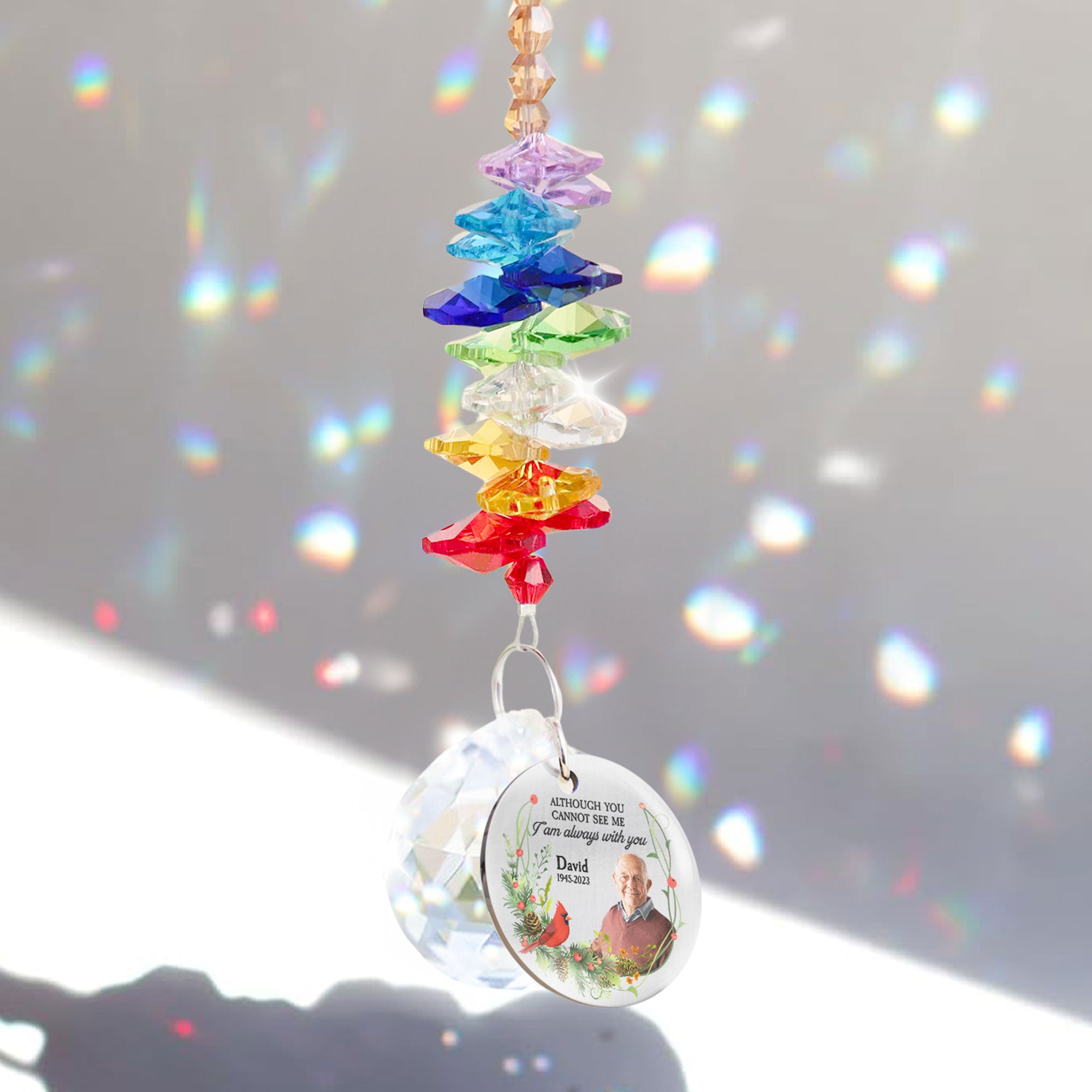 I'm Always With You - Personalized Photo Ball Prism Suncatcher