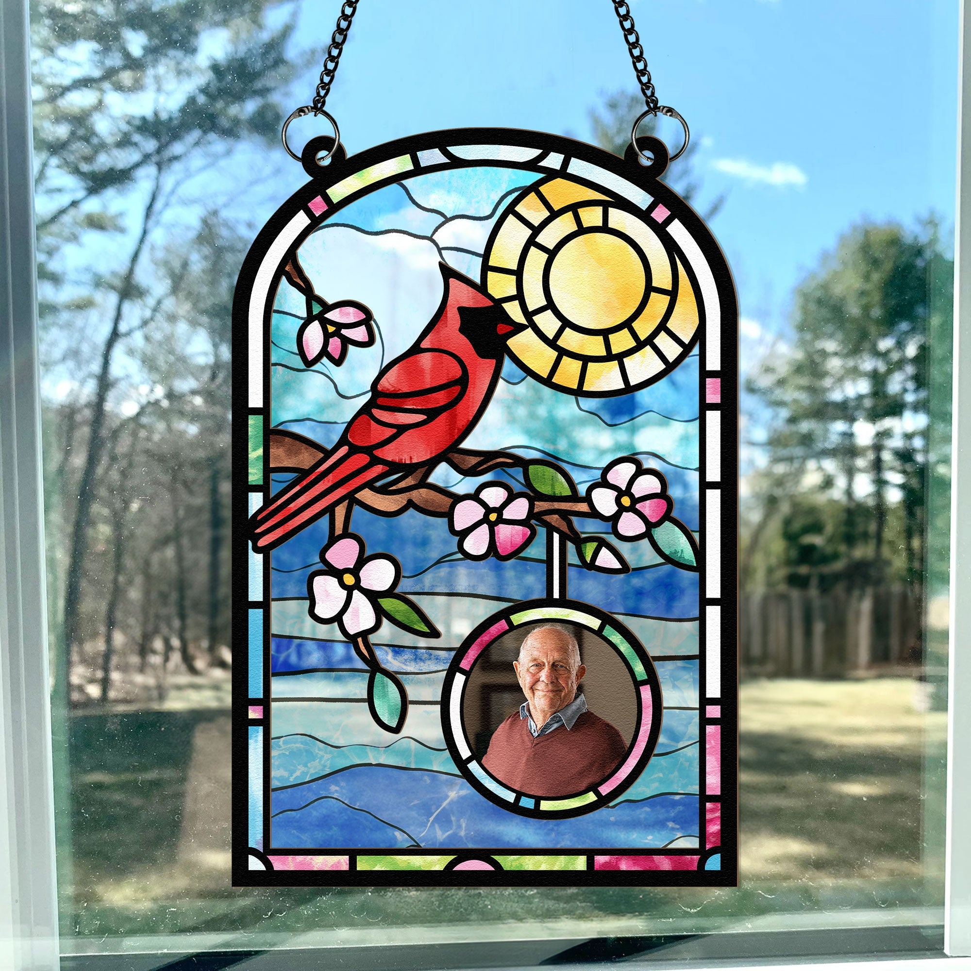 I'm Always With You - Personalized Window Hanging Suncatcher Photo Ornament