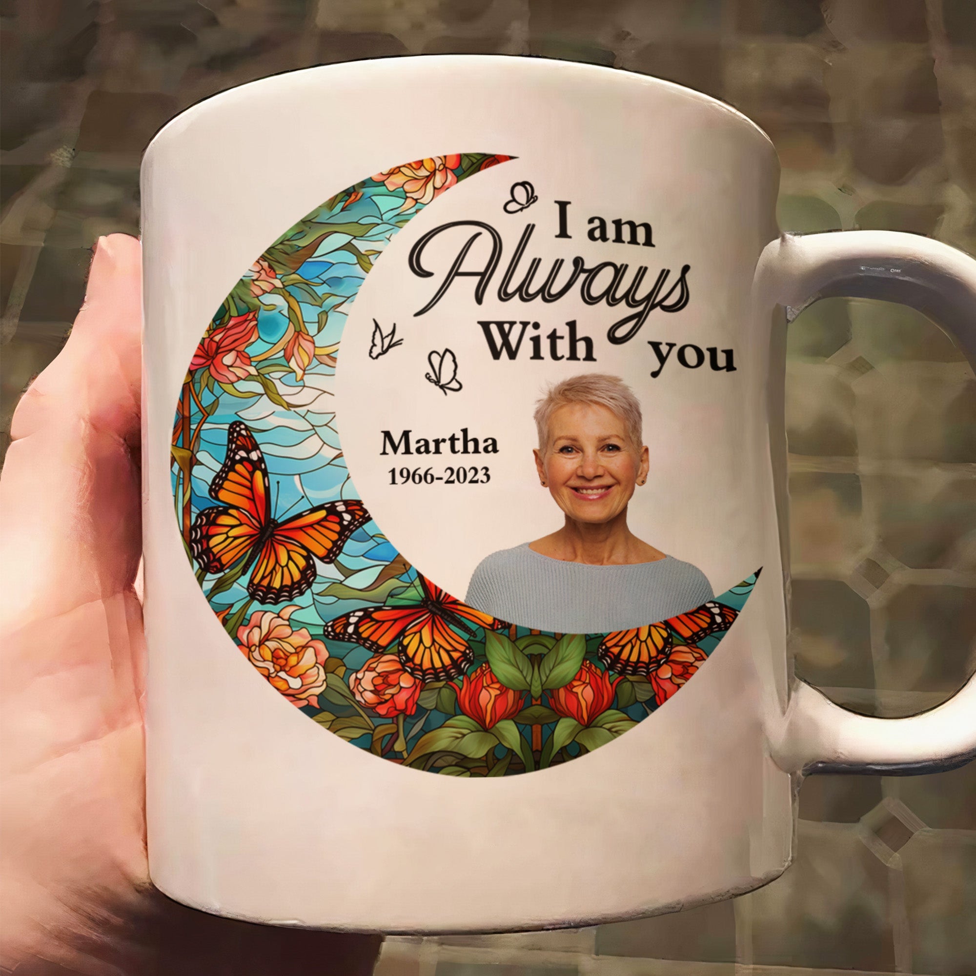 I'm Always With You Loss Of Family - Personalized Photo Mug