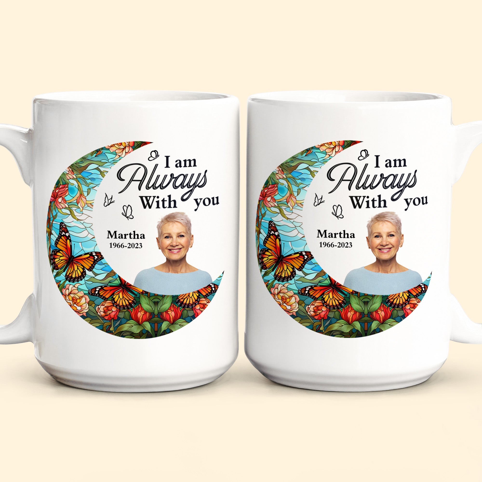 I'm Always With You Loss Of Family - Personalized Photo Mug