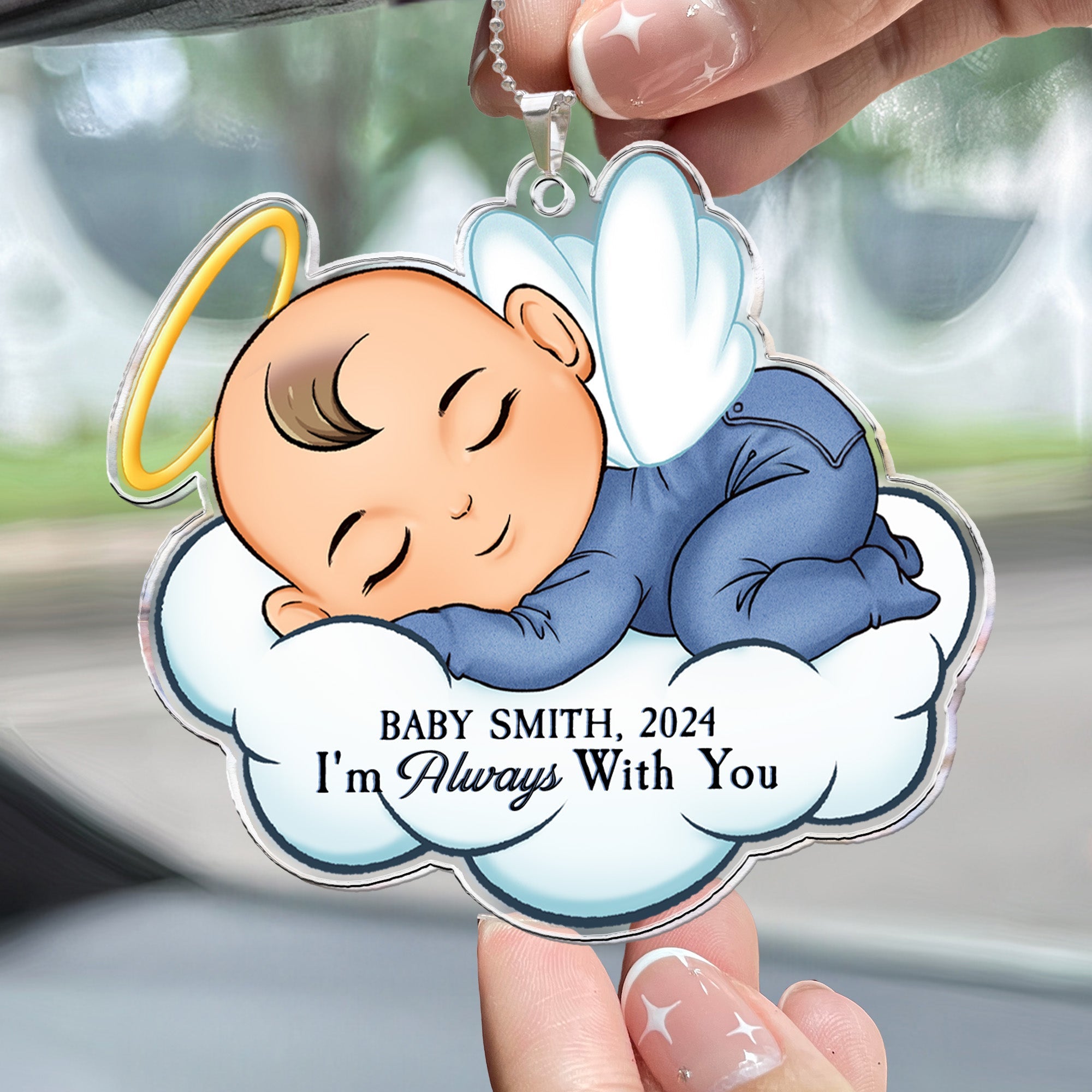 I'm Always With You - Personalized Rear View Mirror Accessory