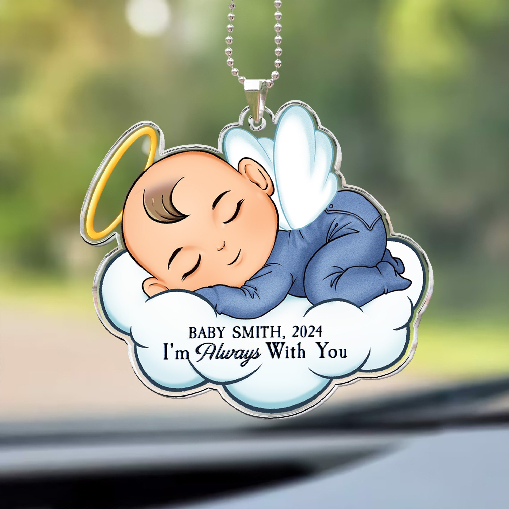 I'm Always With You - Personalized Rear View Mirror Accessory