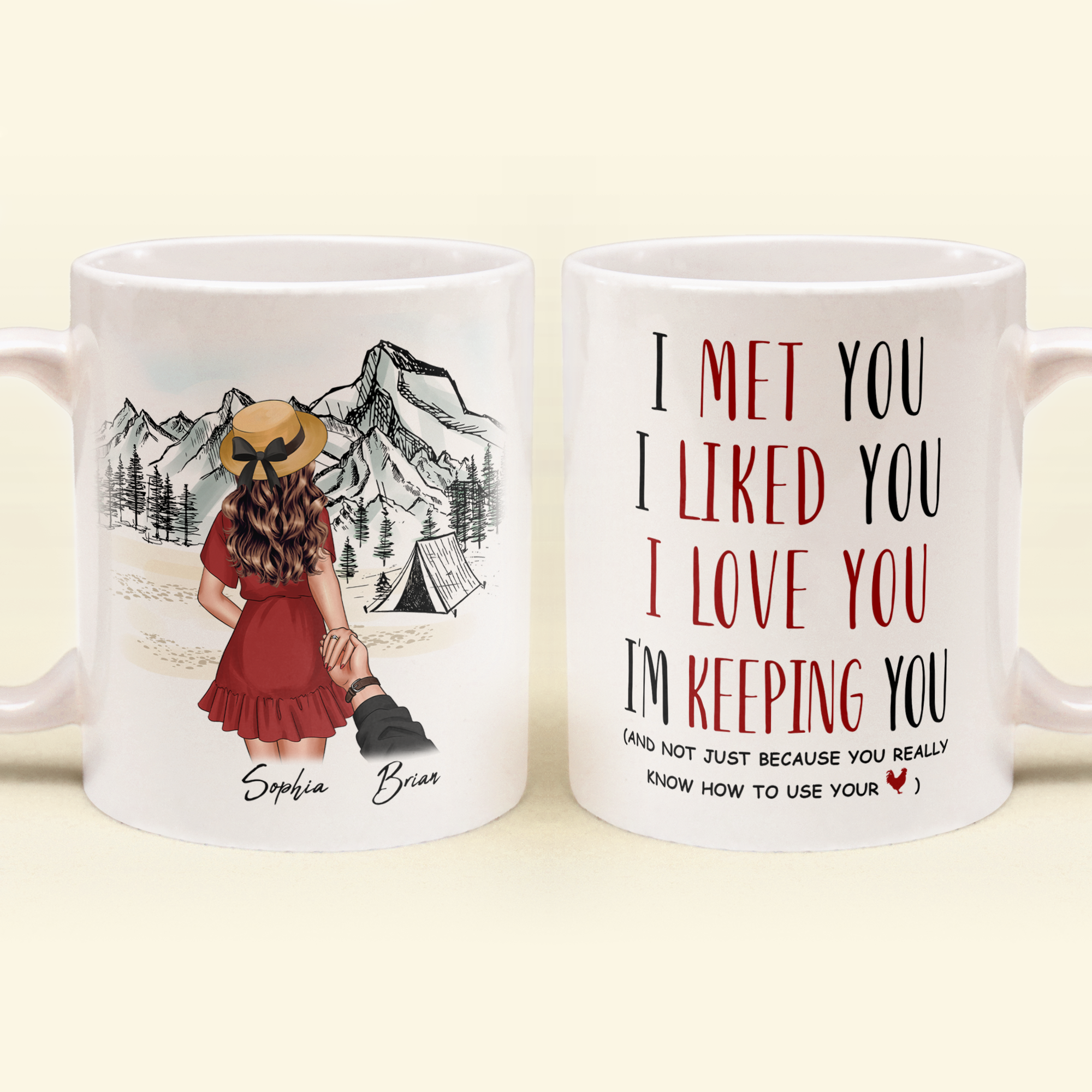 I'm Keeping You - Personalized Mug - Birthday, Valentine's Day Gift For Husband, Boyfriend, Funny Gift