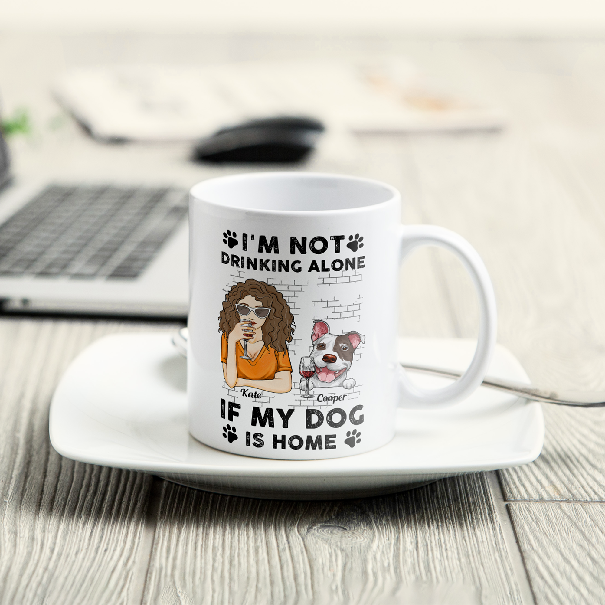 I'm Not Drinking Alone If My Pets Are Home - Personalized Mug