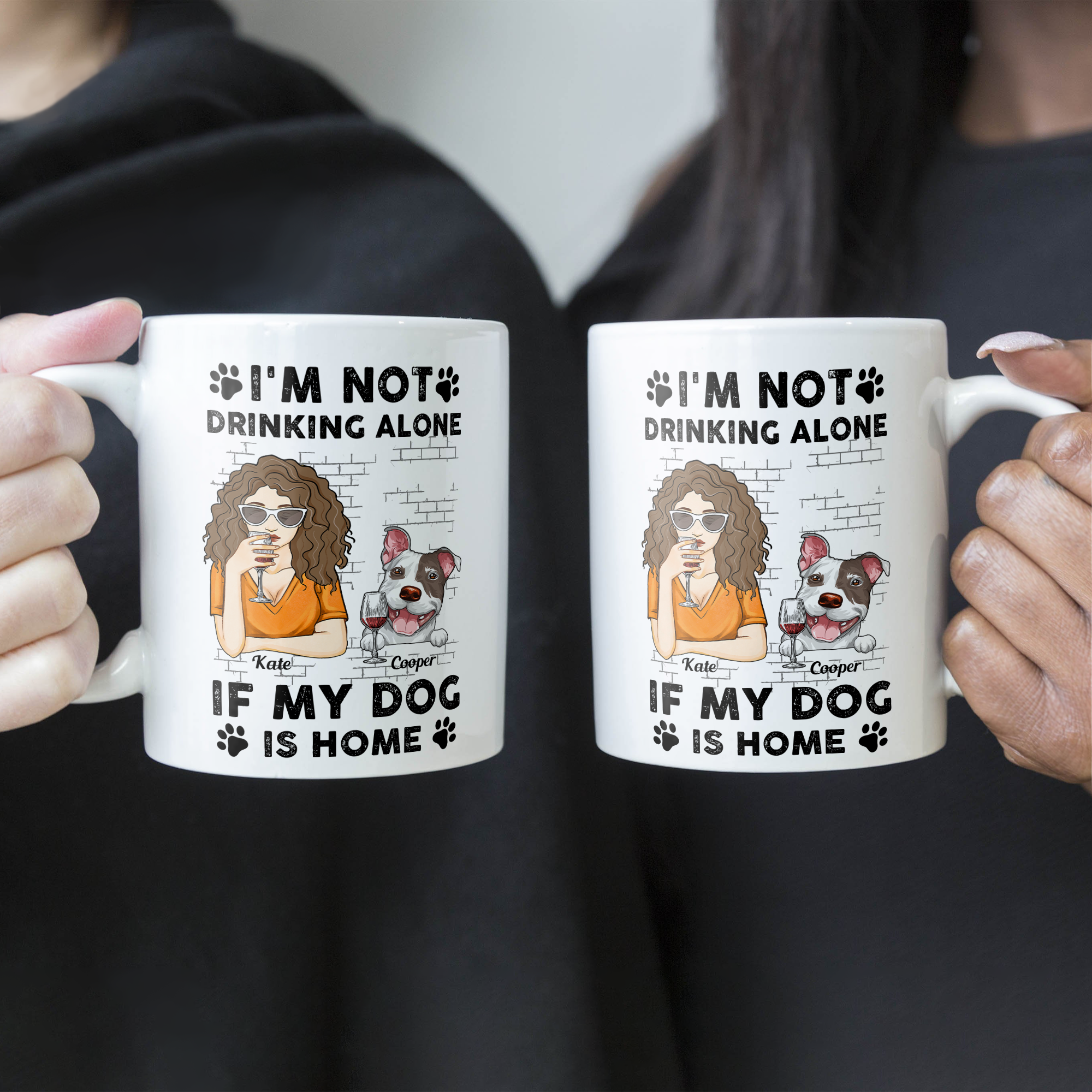 I'm Not Drinking Alone If My Pets Are Home - Personalized Mug