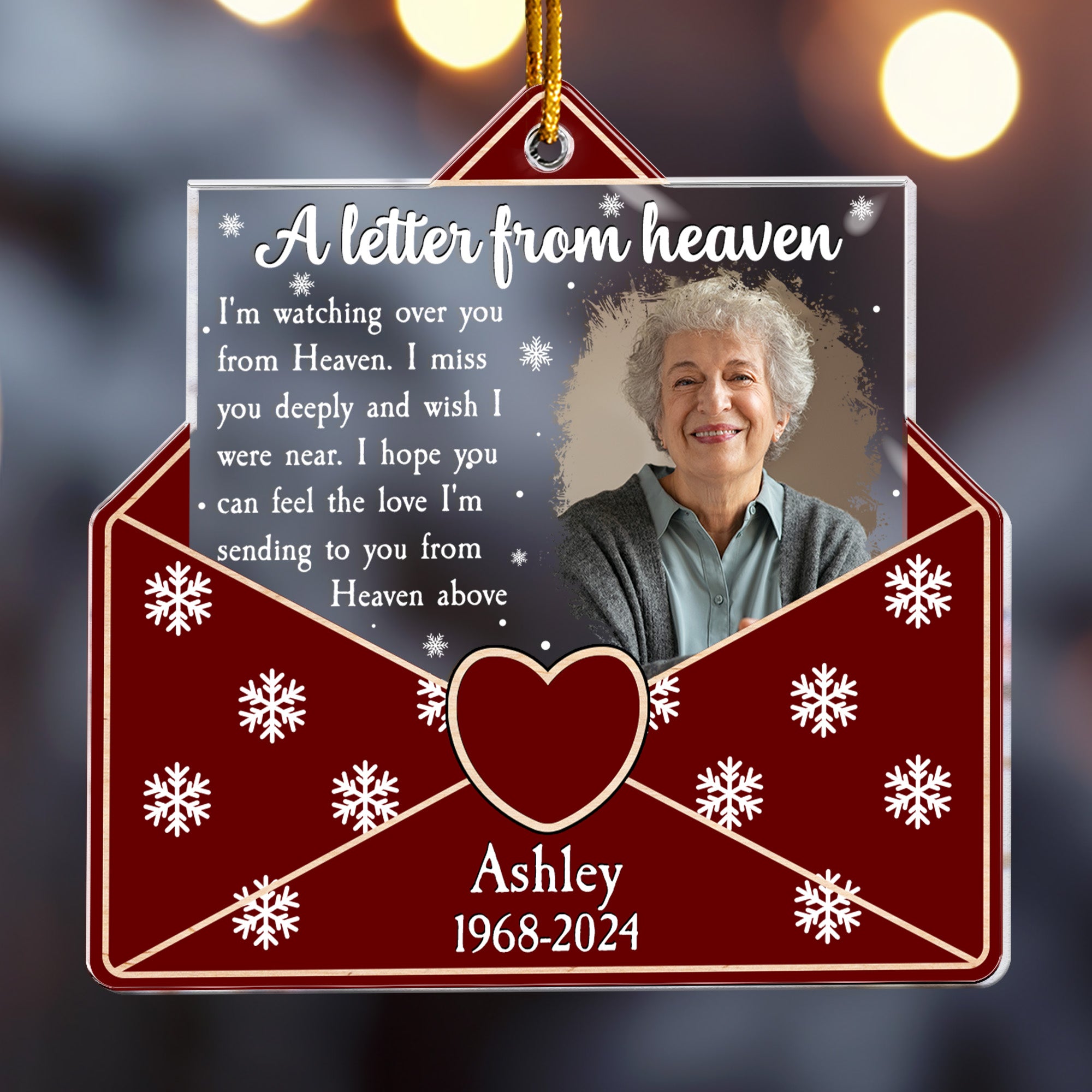 I'm Watching Over You From Heaven - Personalized Acrylic Photo Ornament