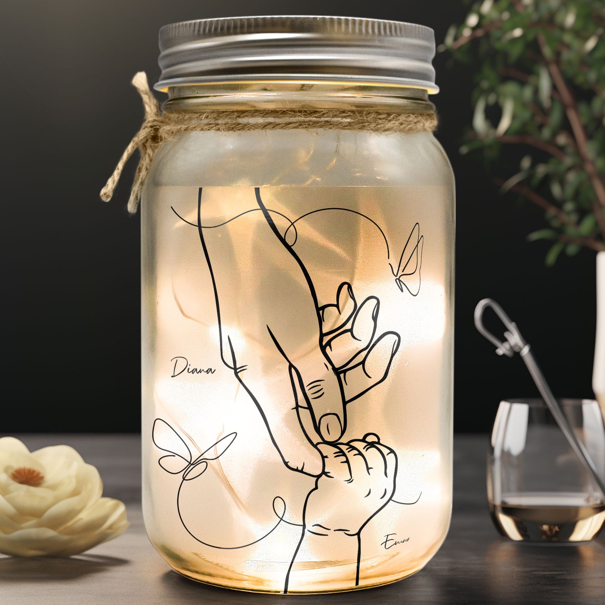 I've Only Been With You For Just A Little While - Personalized Mason Jar Light