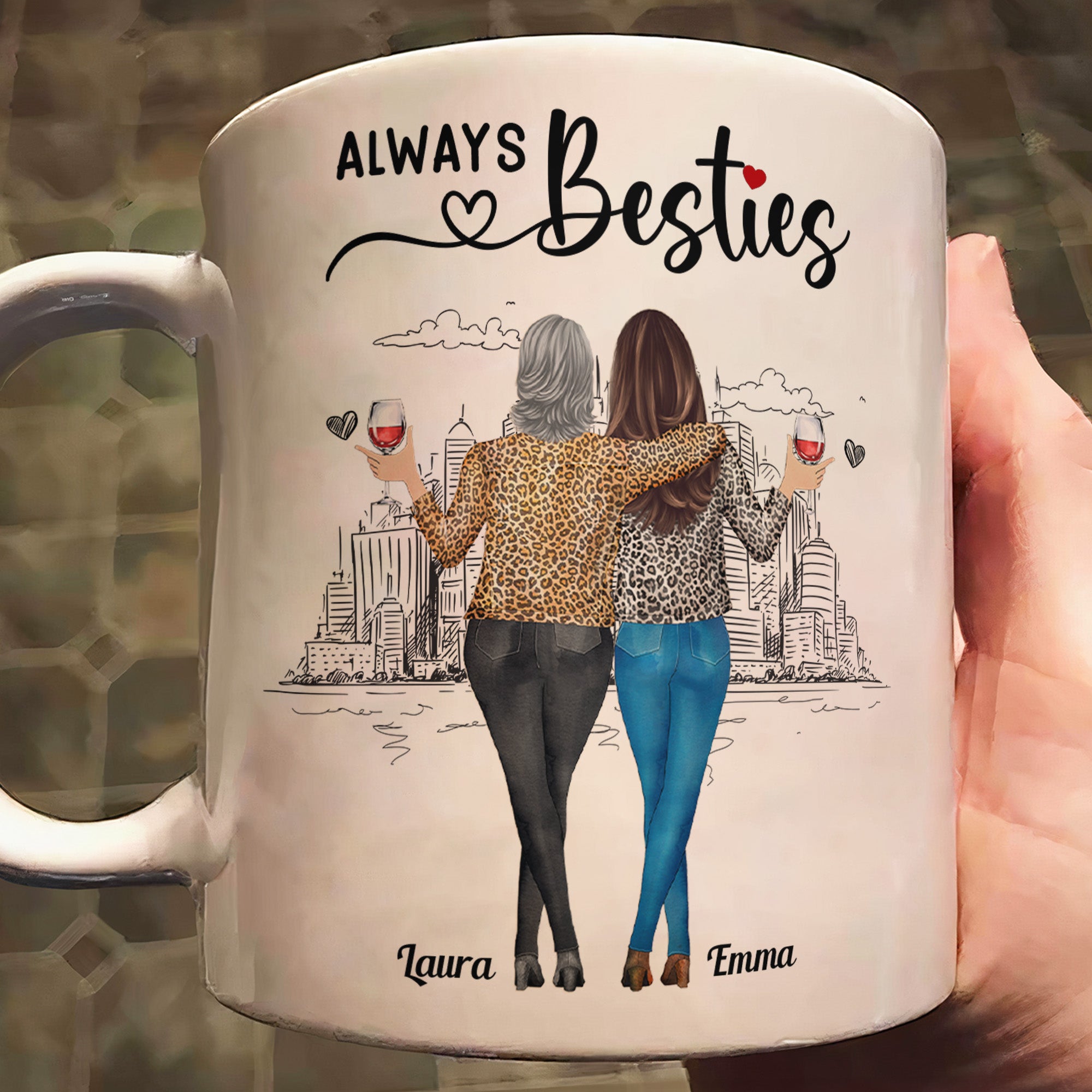 If I Had A Different Bestie I'd Punch Her In The Throat - Personalized Mug