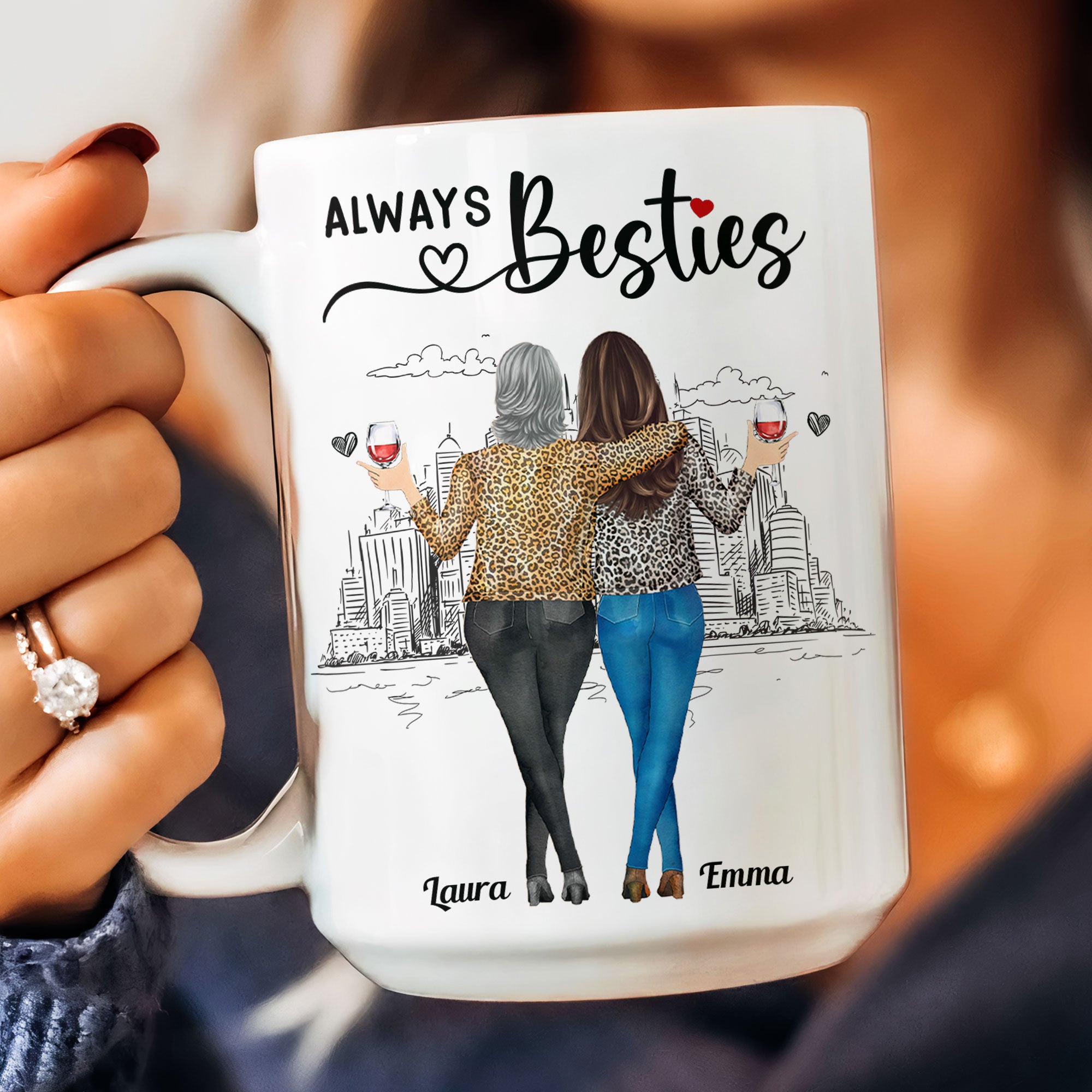 If I Had A Different Bestie I'd Punch Her In The Throat - Personalized Mug