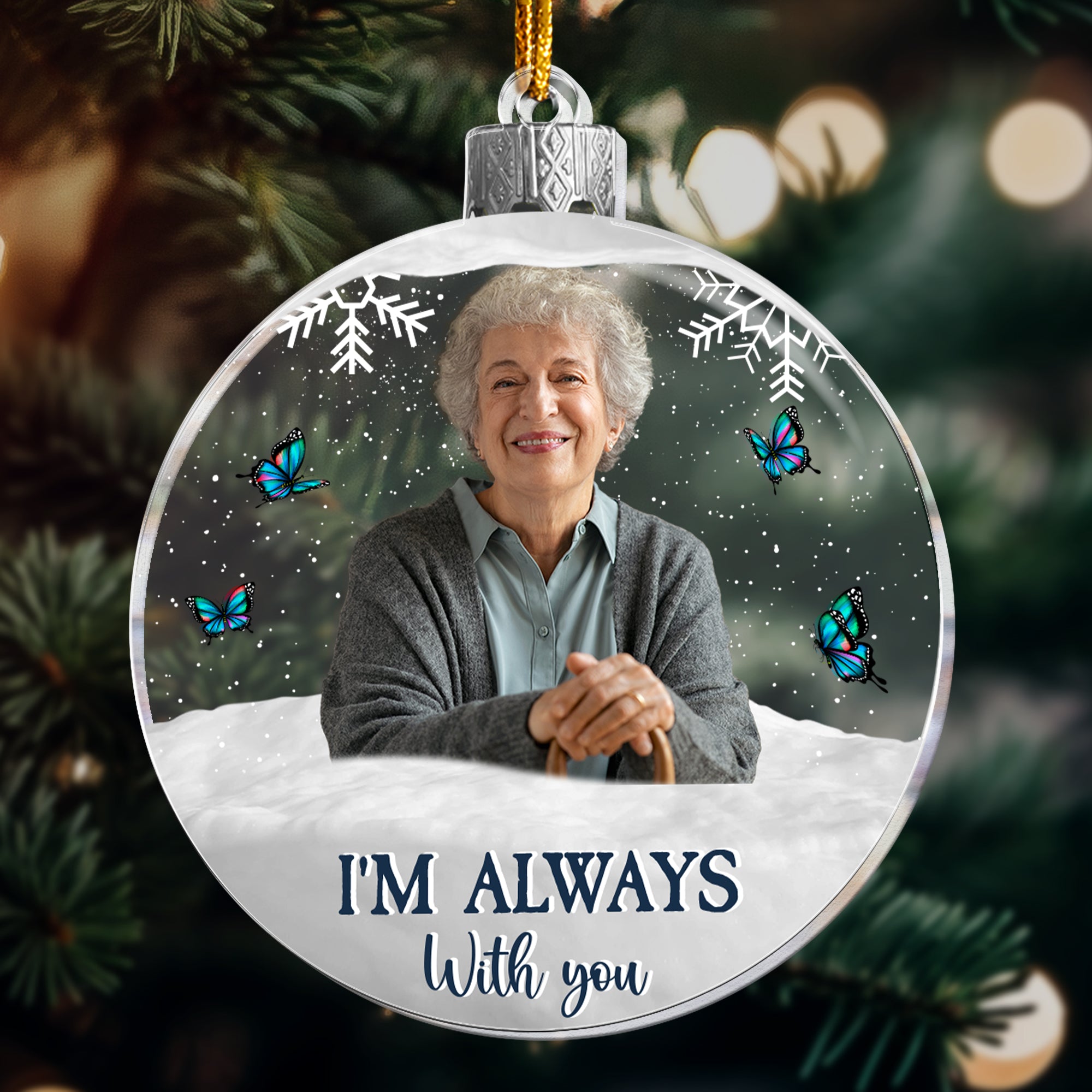 I'm Always With You In Loving Memory - Personalized Acrylic Ornament