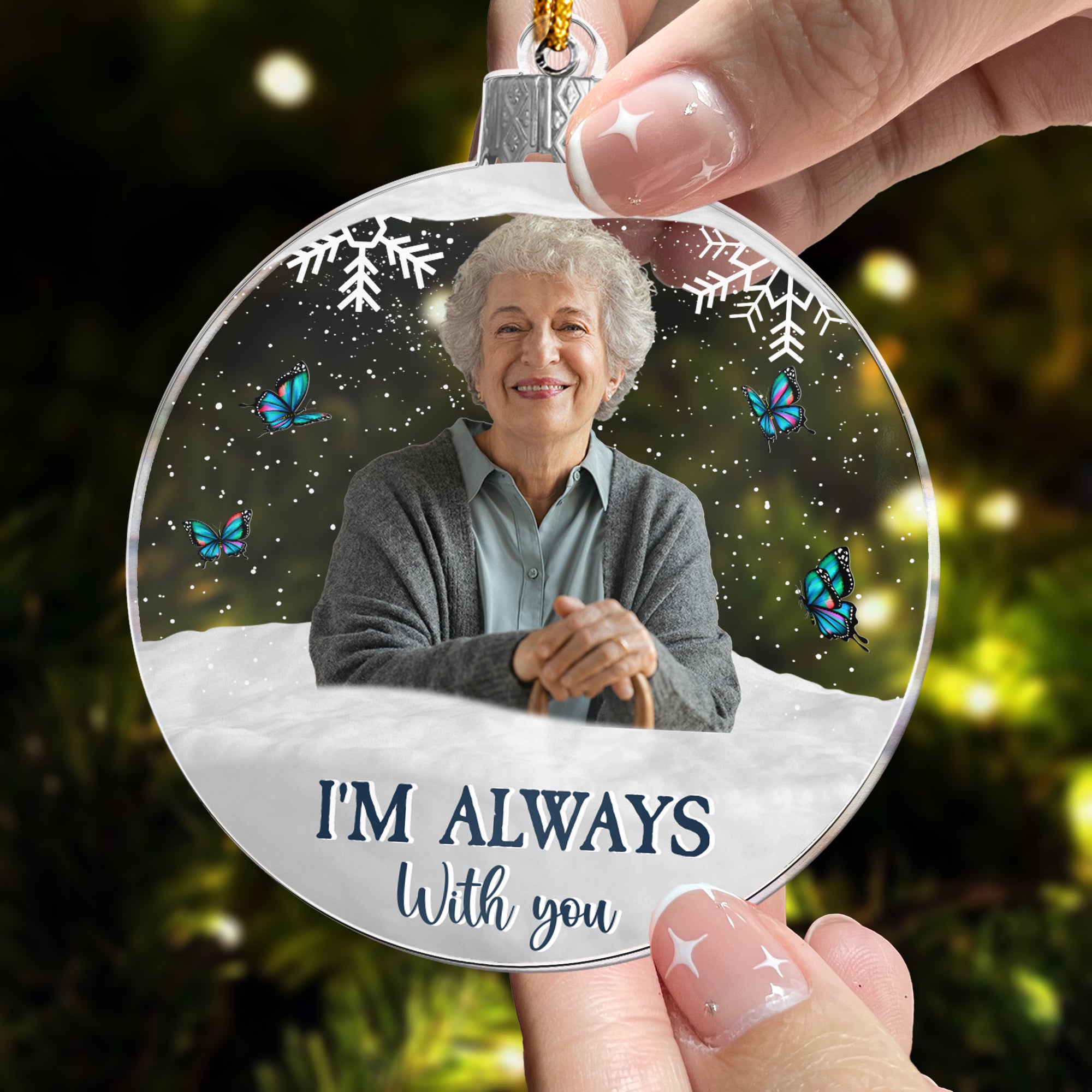 I'm Always With You In Loving Memory - Personalized Acrylic Ornament