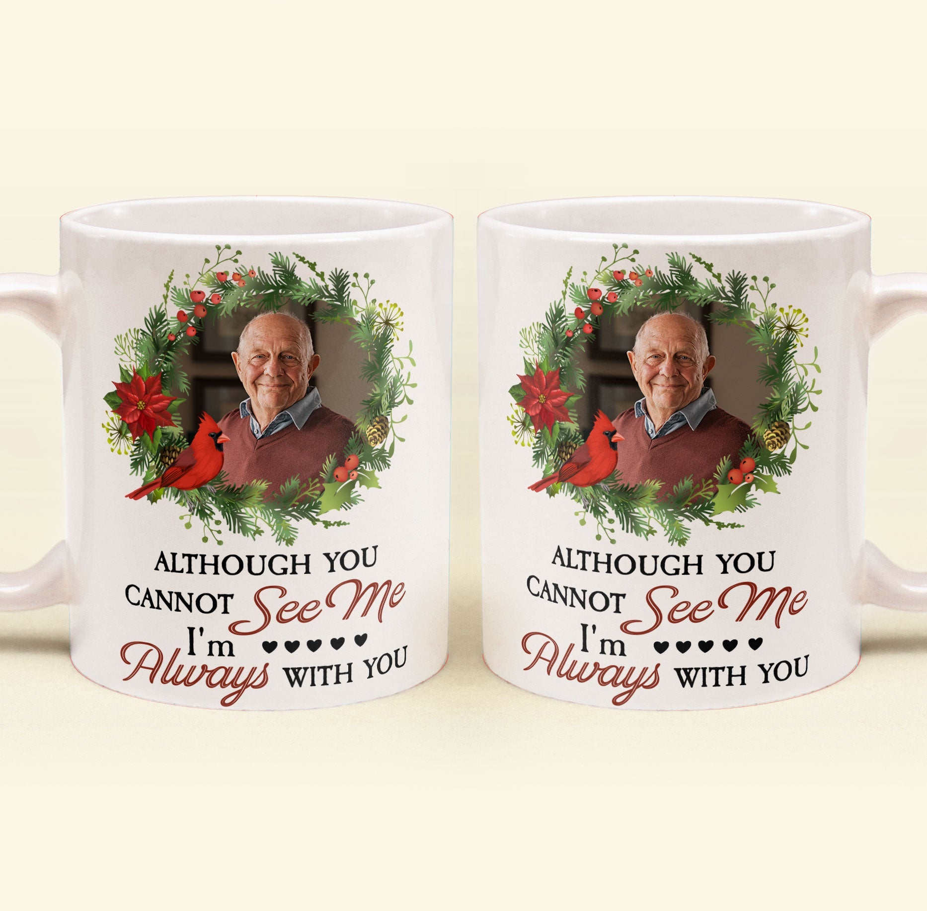 I'm Always With You Memorial Gifts - Personalized Photo Mug