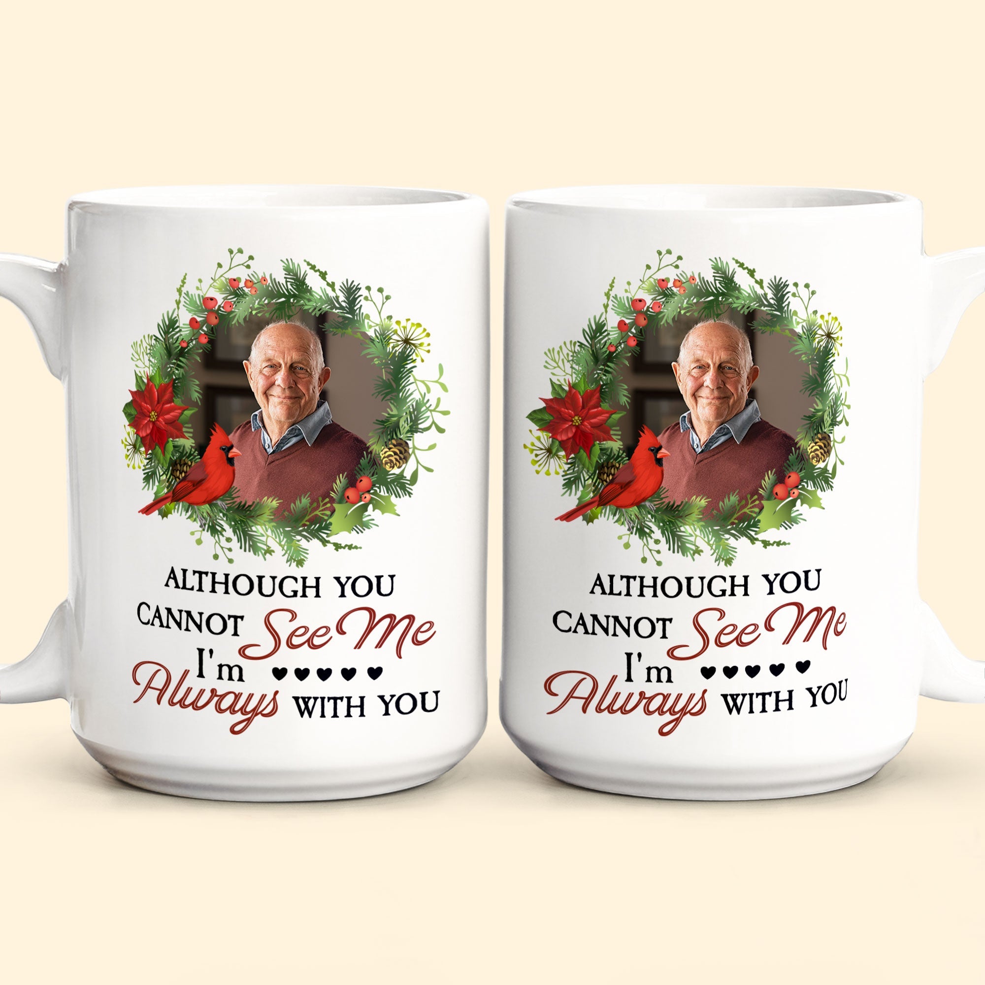 I'm Always With You Memorial Gifts - Personalized Photo Mug