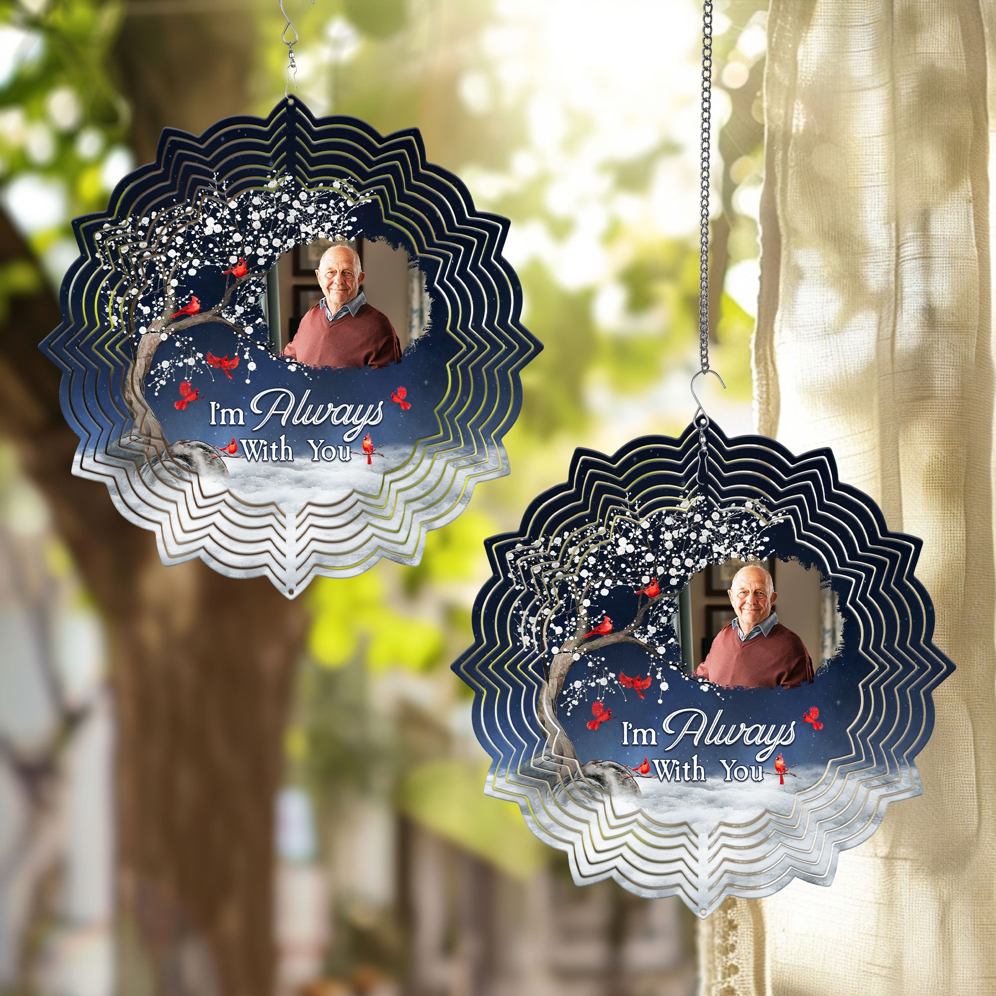 I'm Always With You - Personalized Photo Wind Spinner