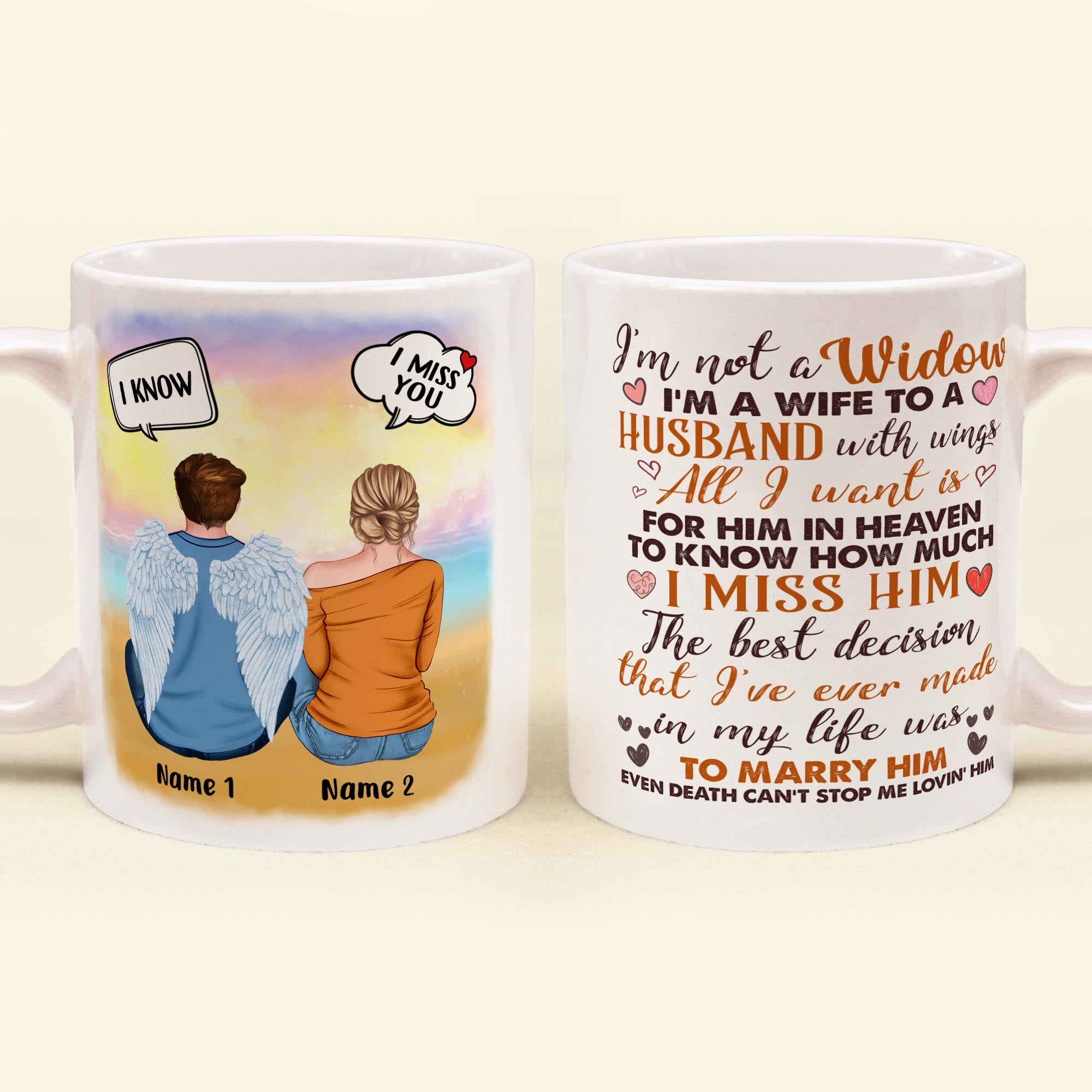 I'm Not A Widow - Personalized Mug - Gift For Family Memorial