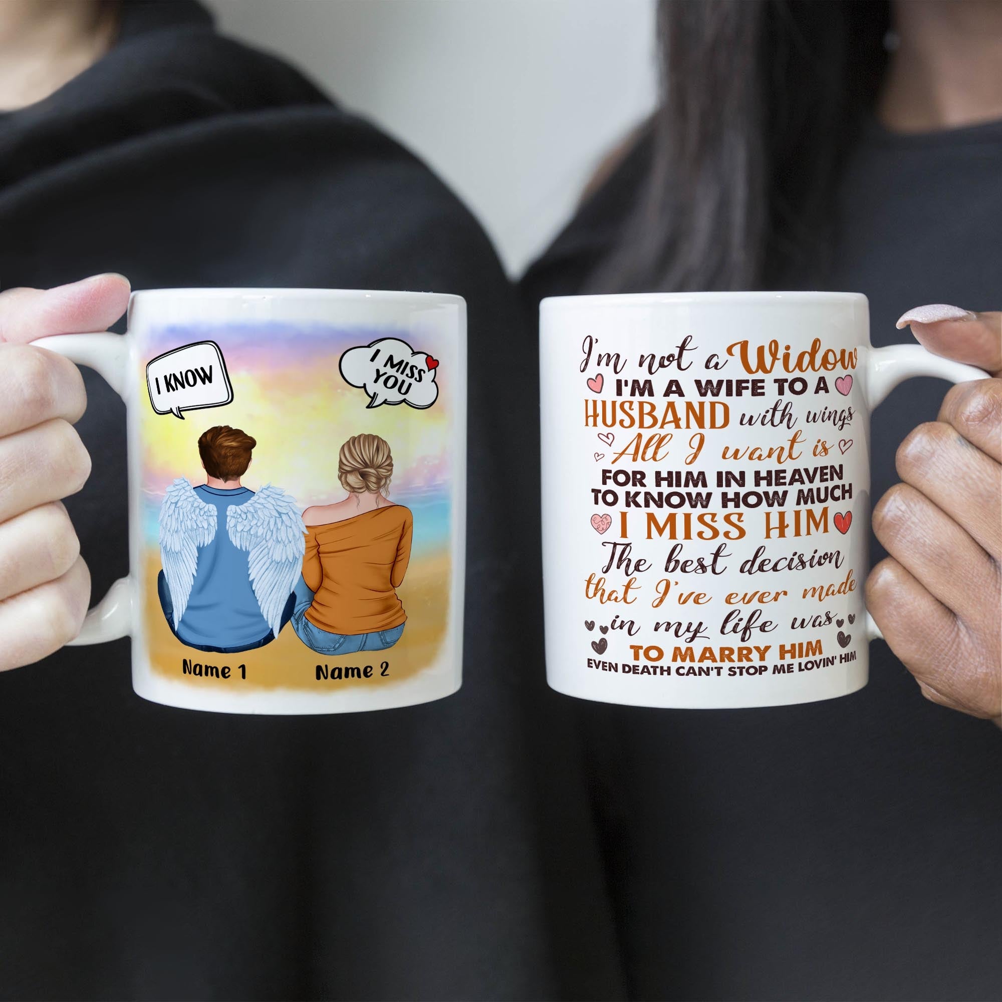 I'm Not A Widow - Personalized Mug - Gift For Family Memorial