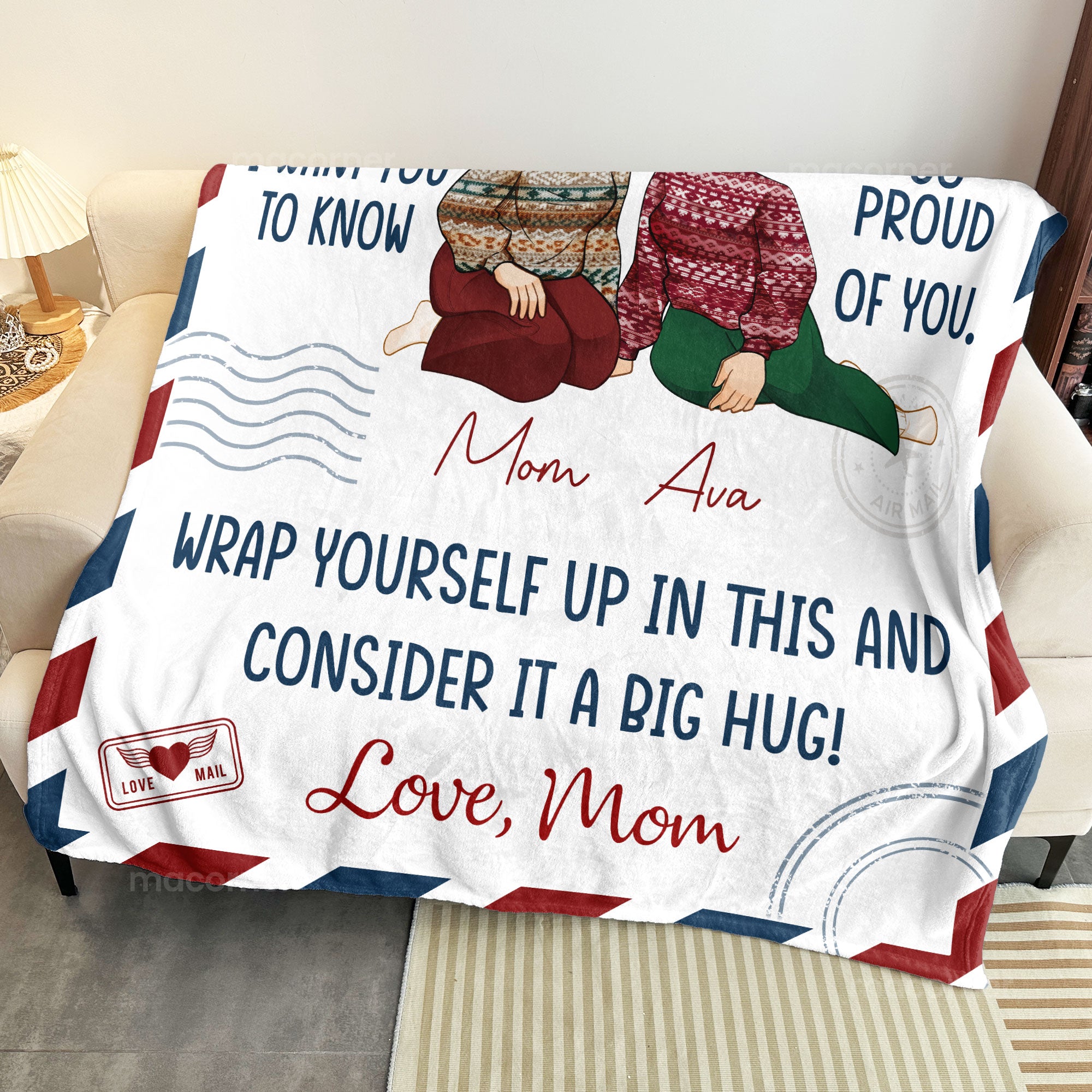 I'm Proud Of You, Daughter - Personalized Blanket