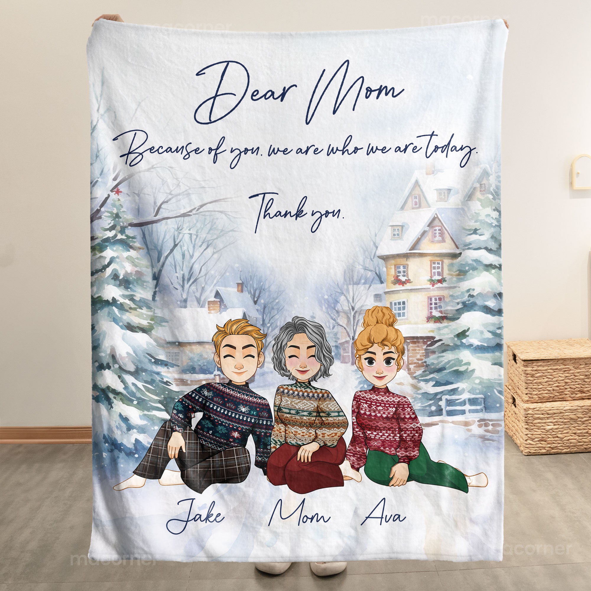 Thank You, Mom. I Am Who I Am - Personalized Blanket