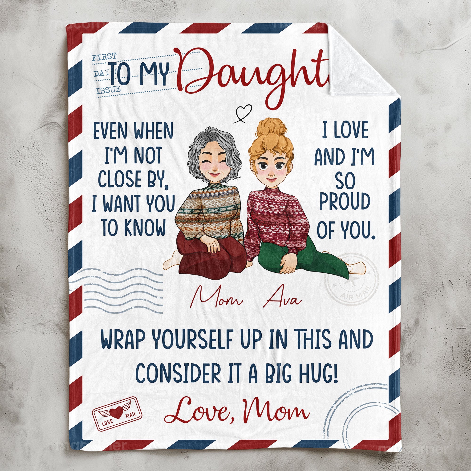 I'm Proud Of You, Daughter - Personalized Blanket