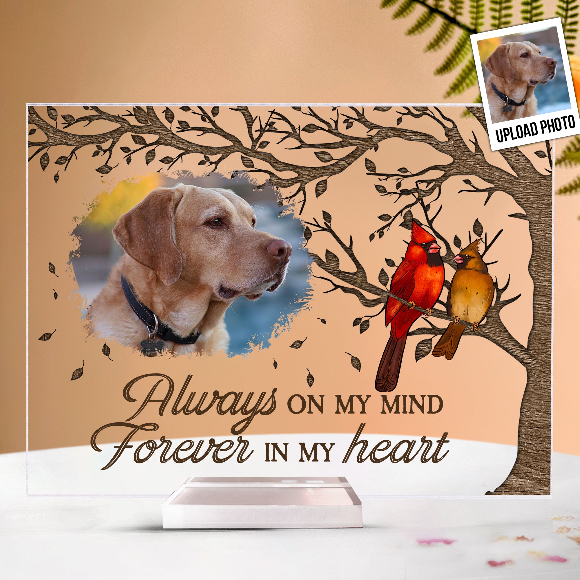 In Loving Memory I'm Always With You - Personalized Acrylic Photo Plaque