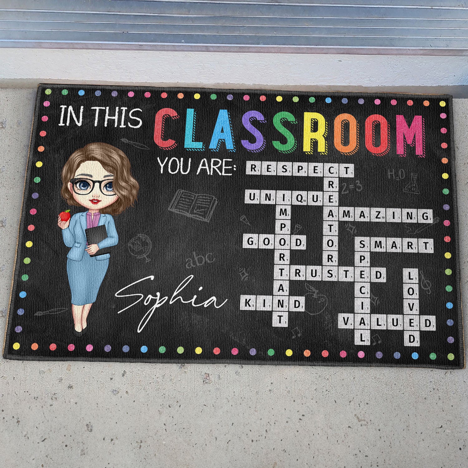 In This Classroom - Personalized Doormat