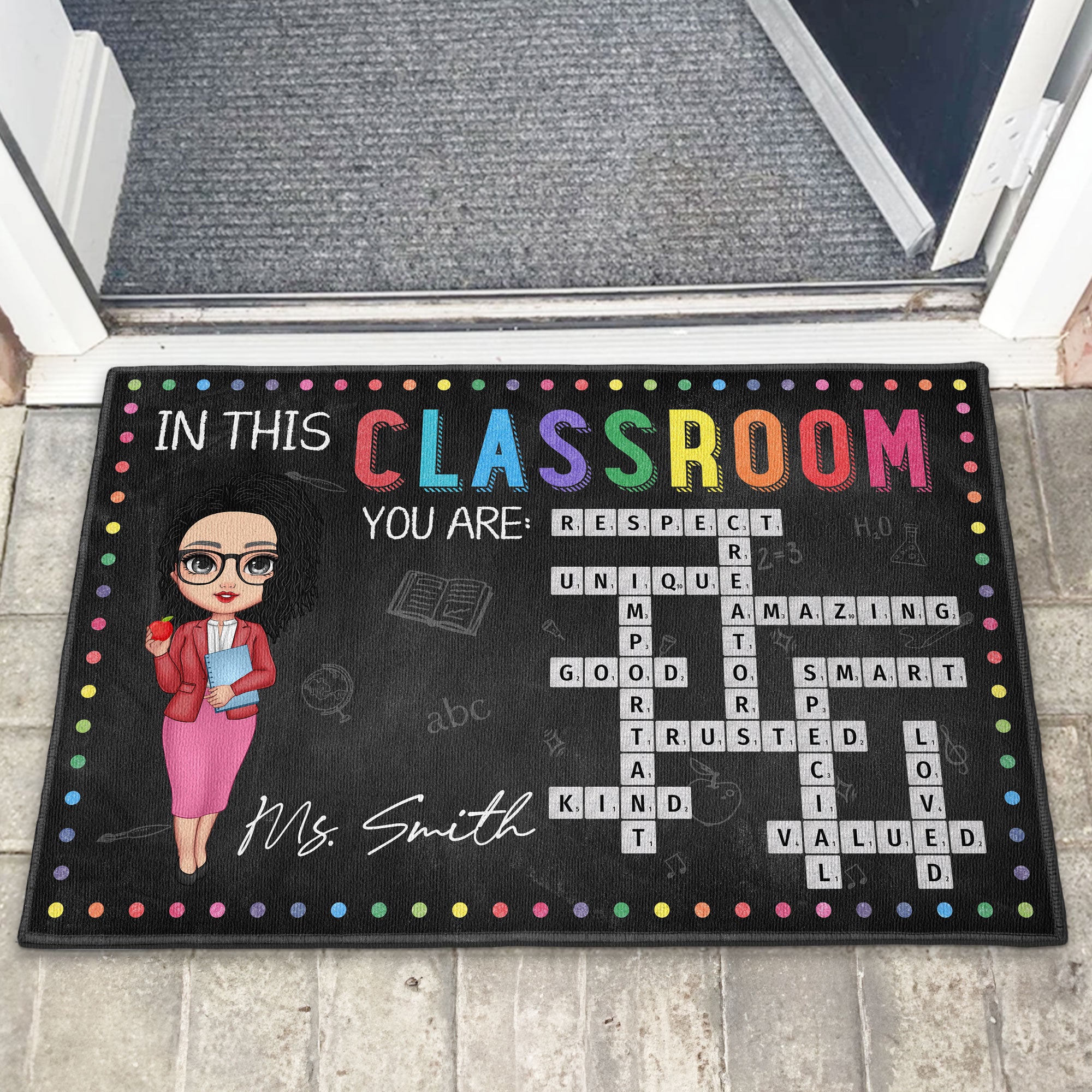 In This Classroom - Personalized Doormat